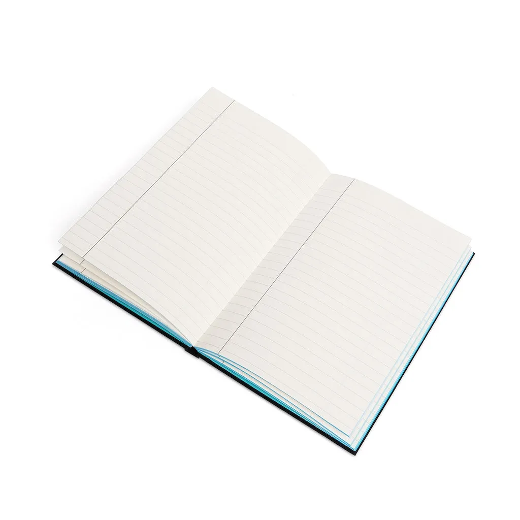 Affirmation Feminist Pro Choice Color Contrast Notebook & Journal - I Am Worthy (White)