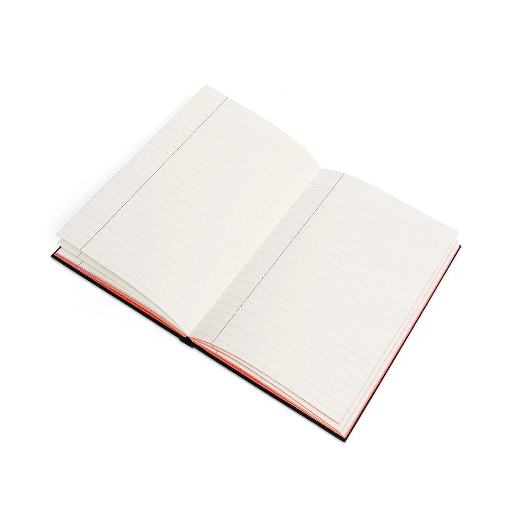 Affirmation Feminist Pro Choice Color Contrast Notebook & Journal - I Am Worthy (White)