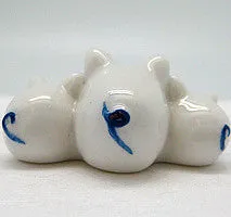 Animals Miniatures Porcelain Delft Blue Pig