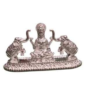 Asp Pure Silver Gajalakshmi Idol