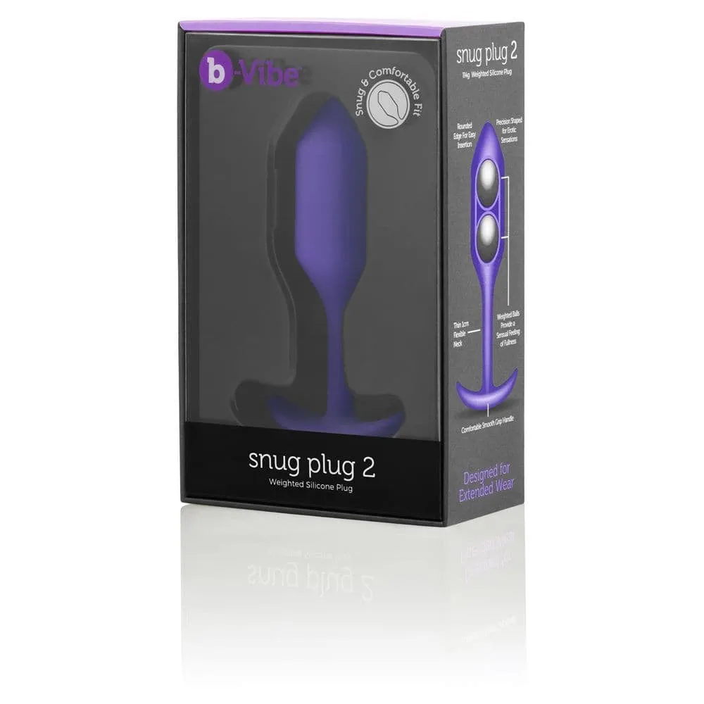Enhanced Comfort b-Vibe Snug Plug 2 in Vibrant Purple