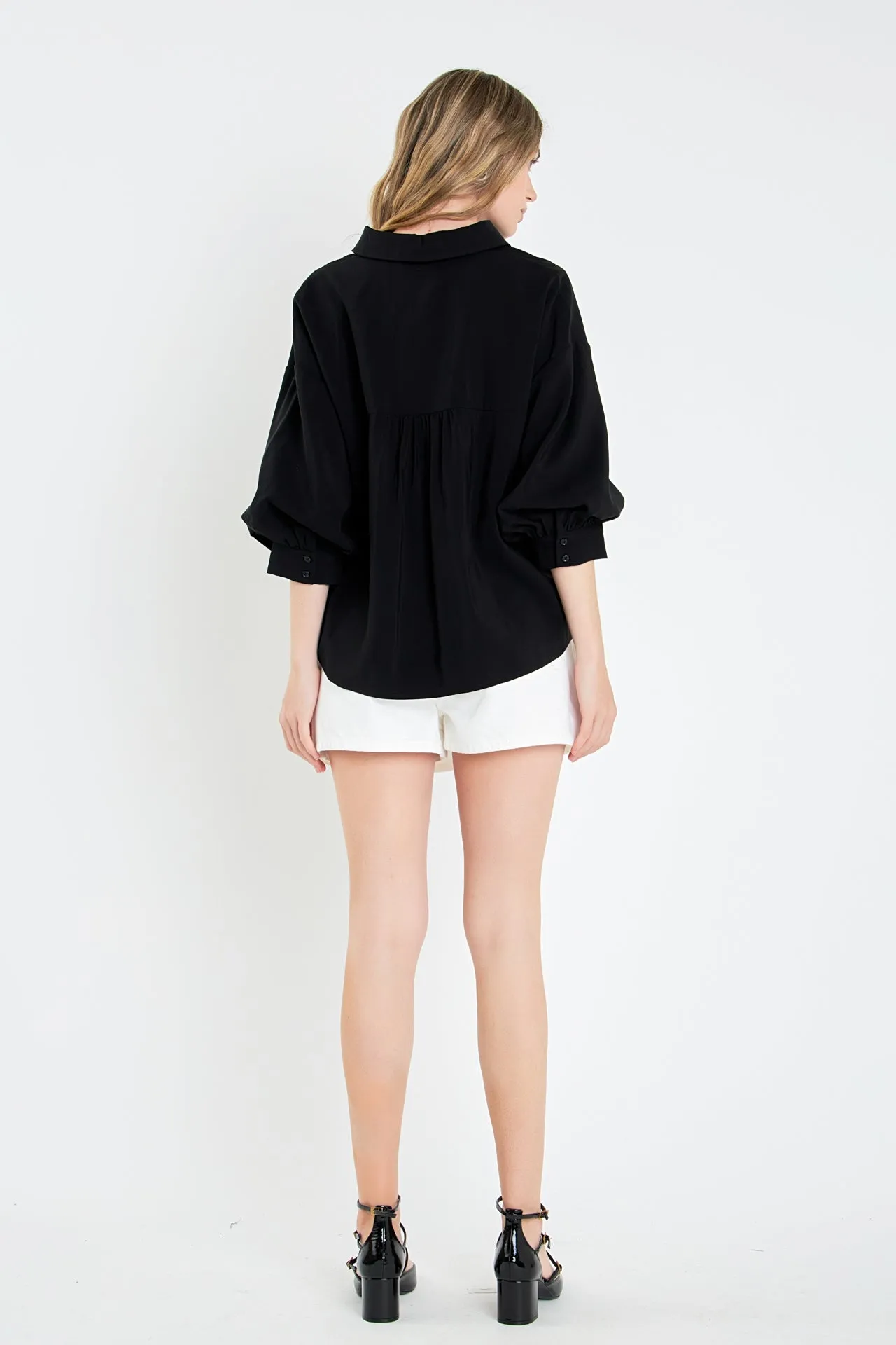 BALLOON SLEEVE BLOUSE