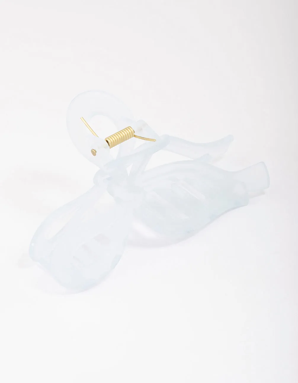 Blue Large Bow Hair Claw Clip