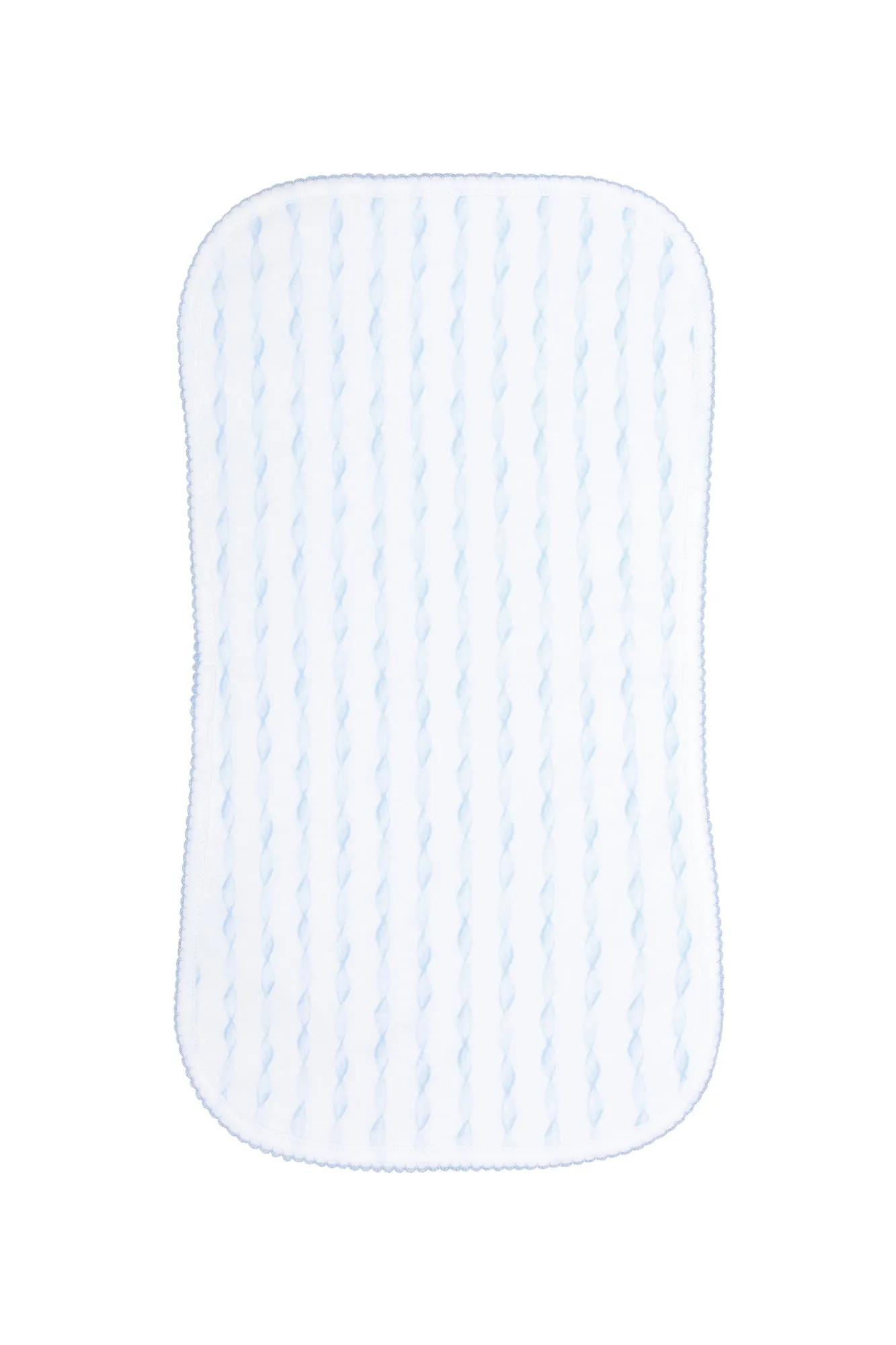 Blue Twirls Burp Cloth