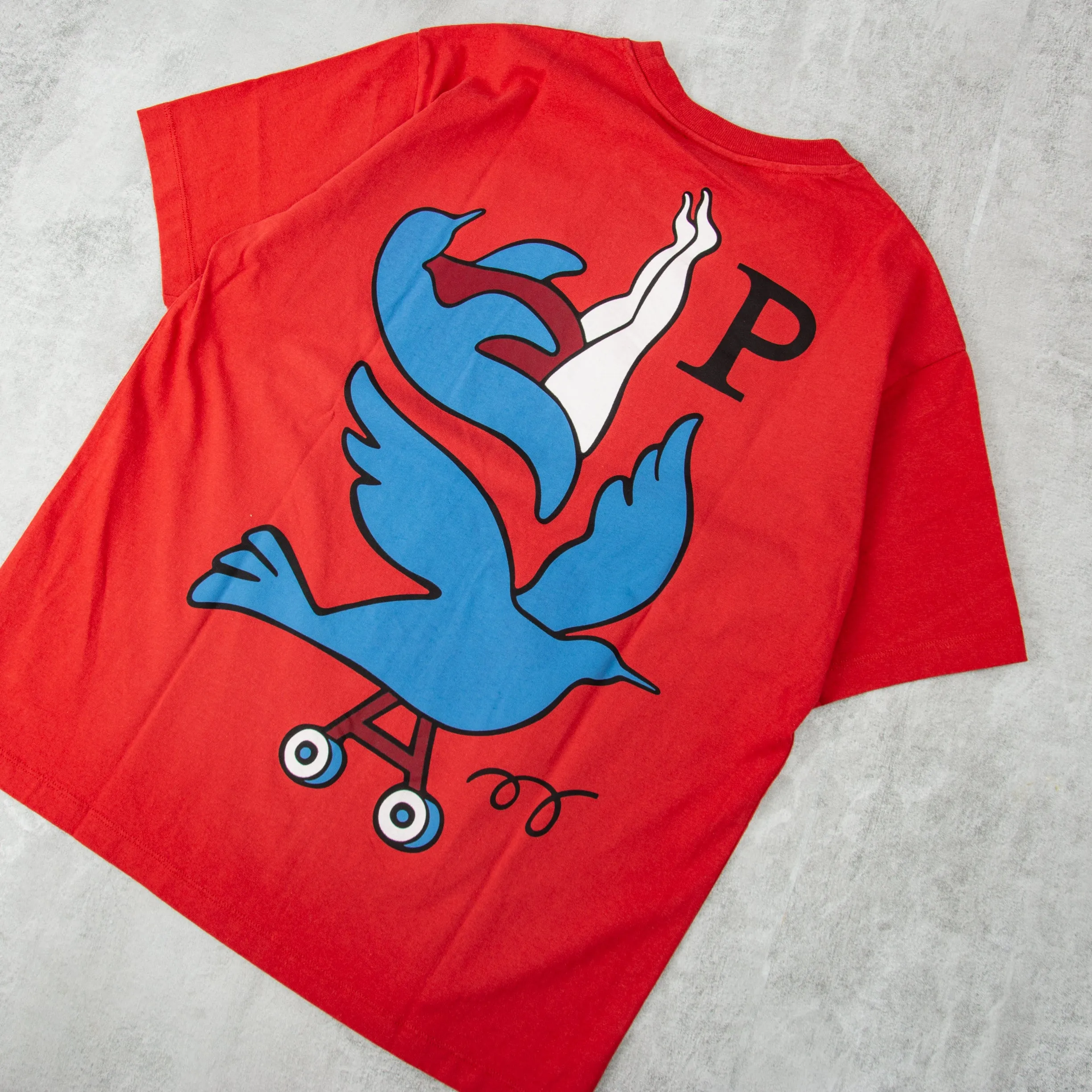 By Parra Wheeled Bird Tee - Rust