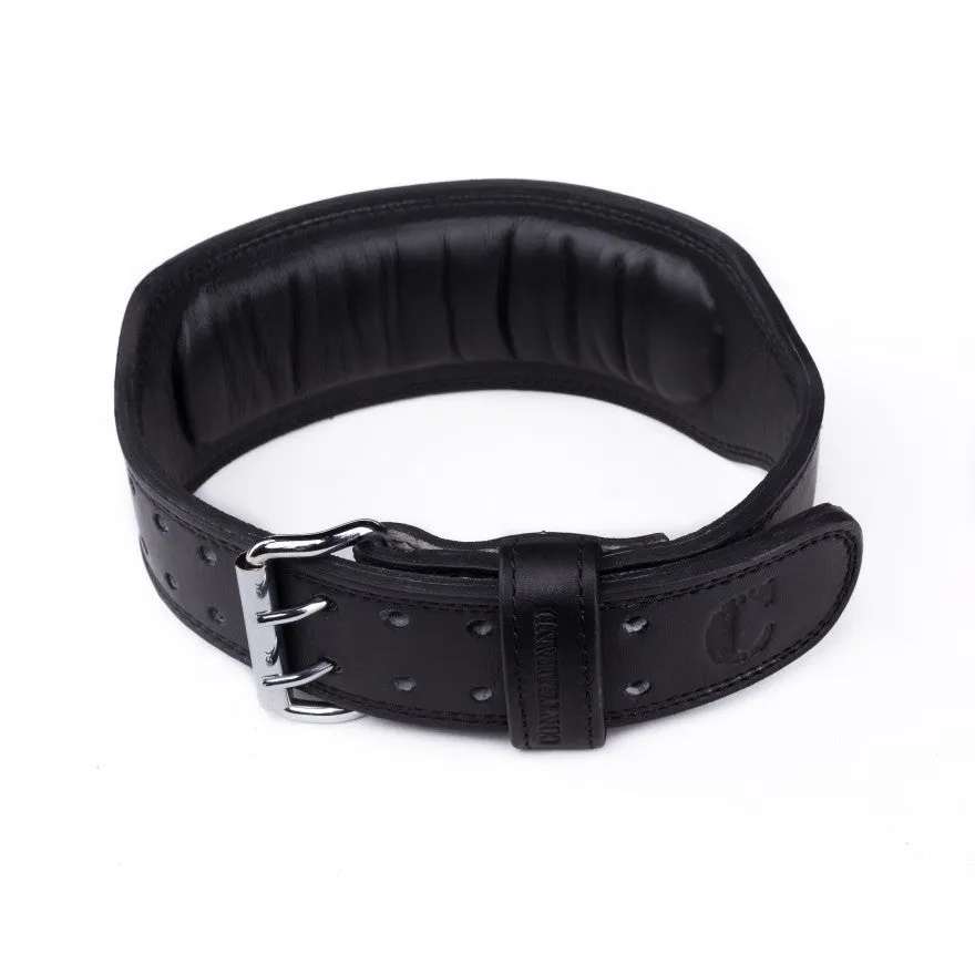 Contraband Black Label 4340 4in Top Grain Cowhide Padded Leather Belt