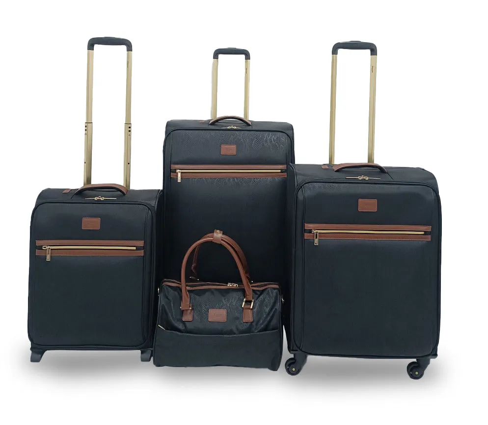 Dune London Taliia Luxury 4-Piece Luggage Set in Elegant Design