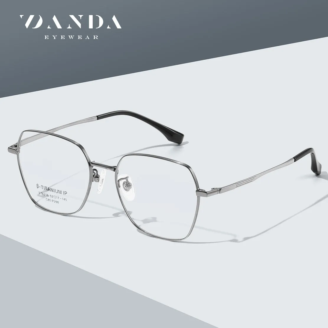 Fashionable pure titanium glasses can be equipped with prescription anti-blue light high-end IP electroplating anti-sweat glasses