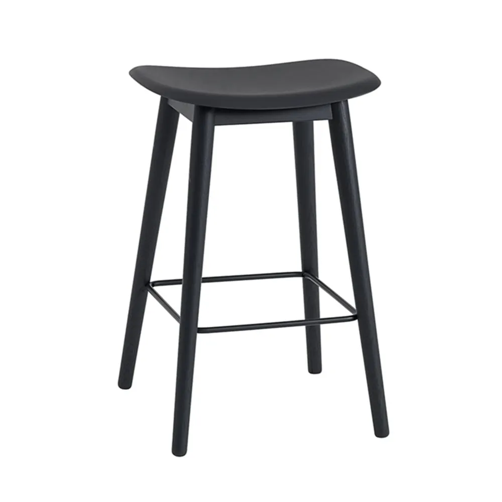 Fiber bar stool - wood base