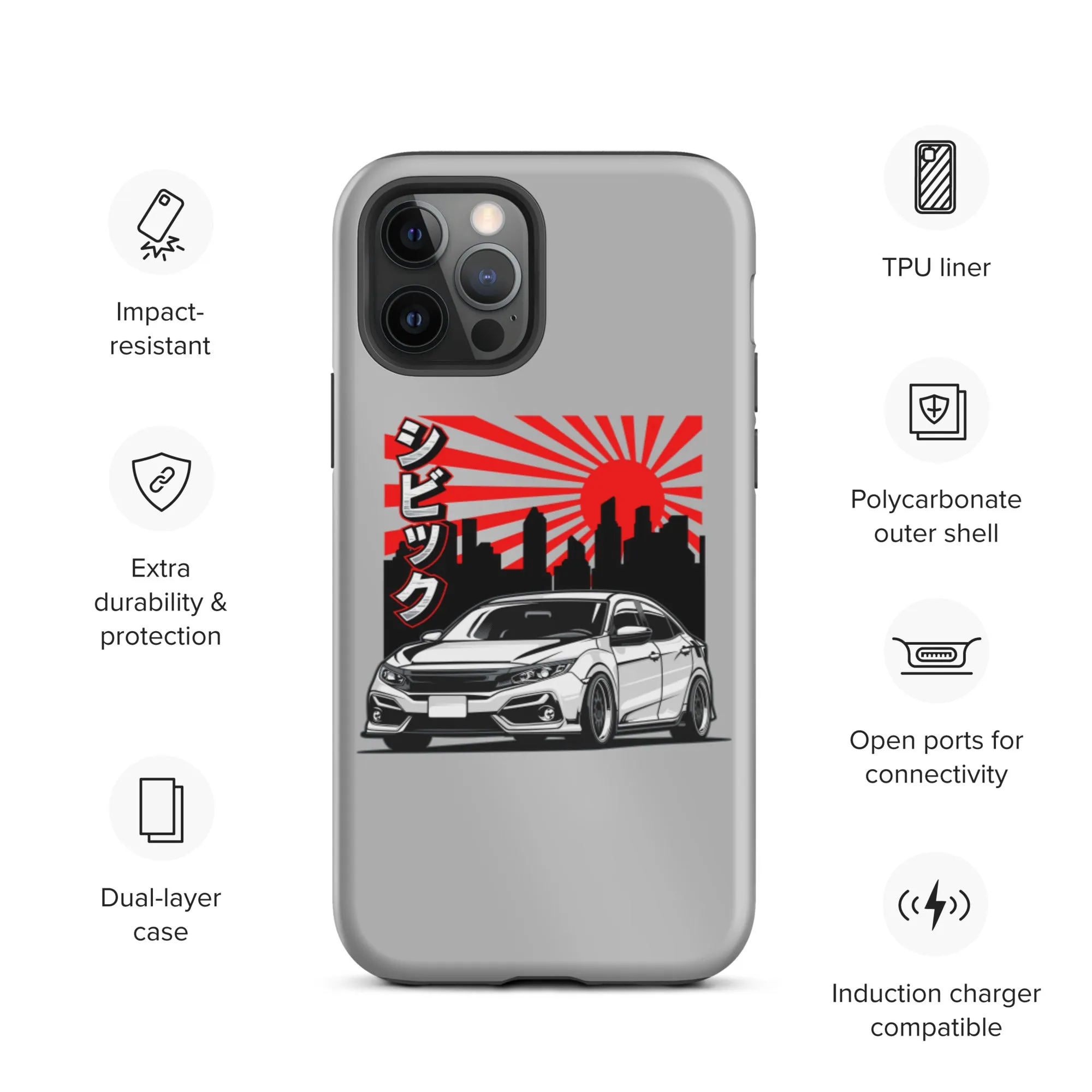 FK8 Sunrise Premium Car Culture iPhone Case