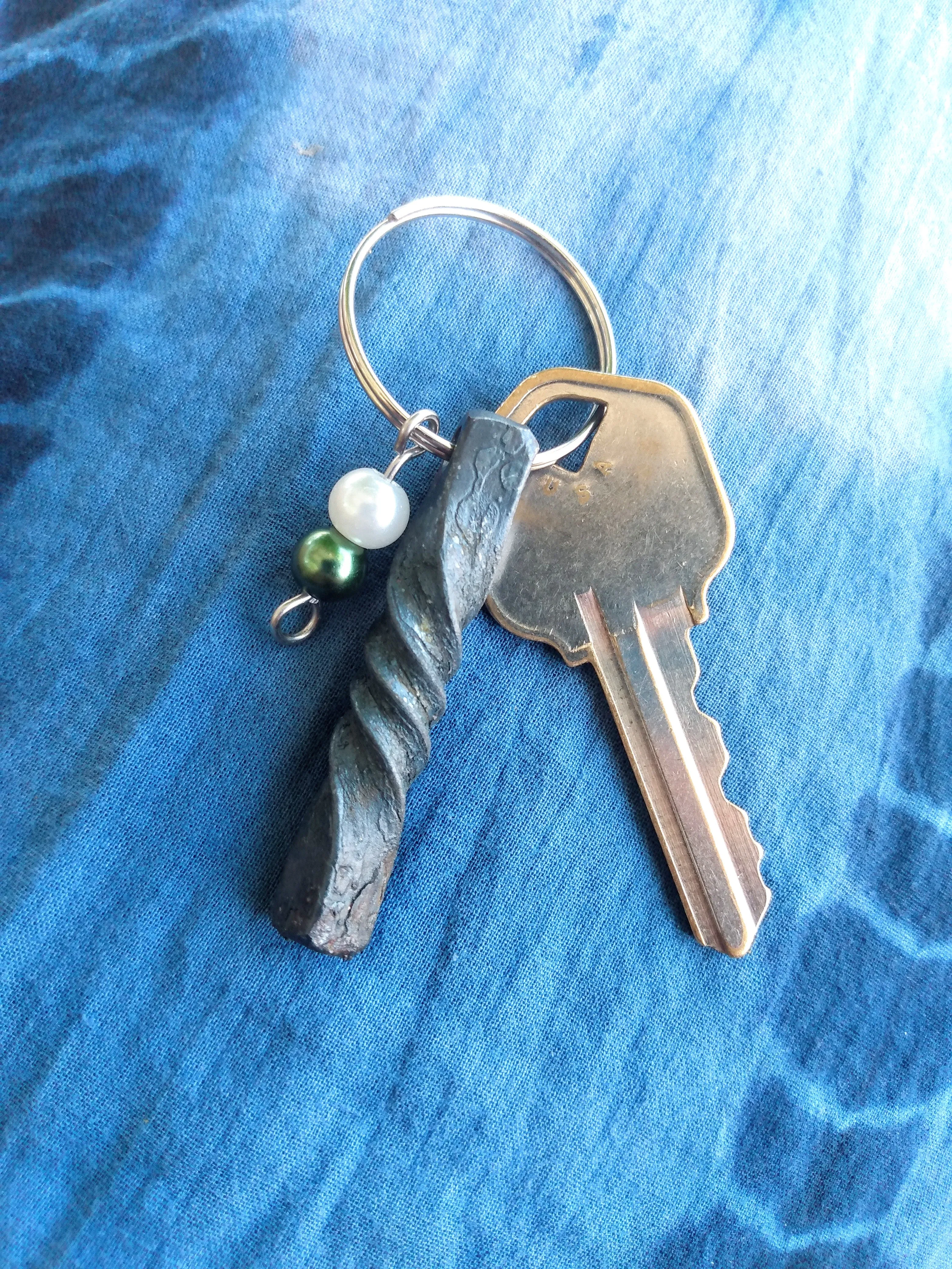 Forge Twisted Iron Keychain