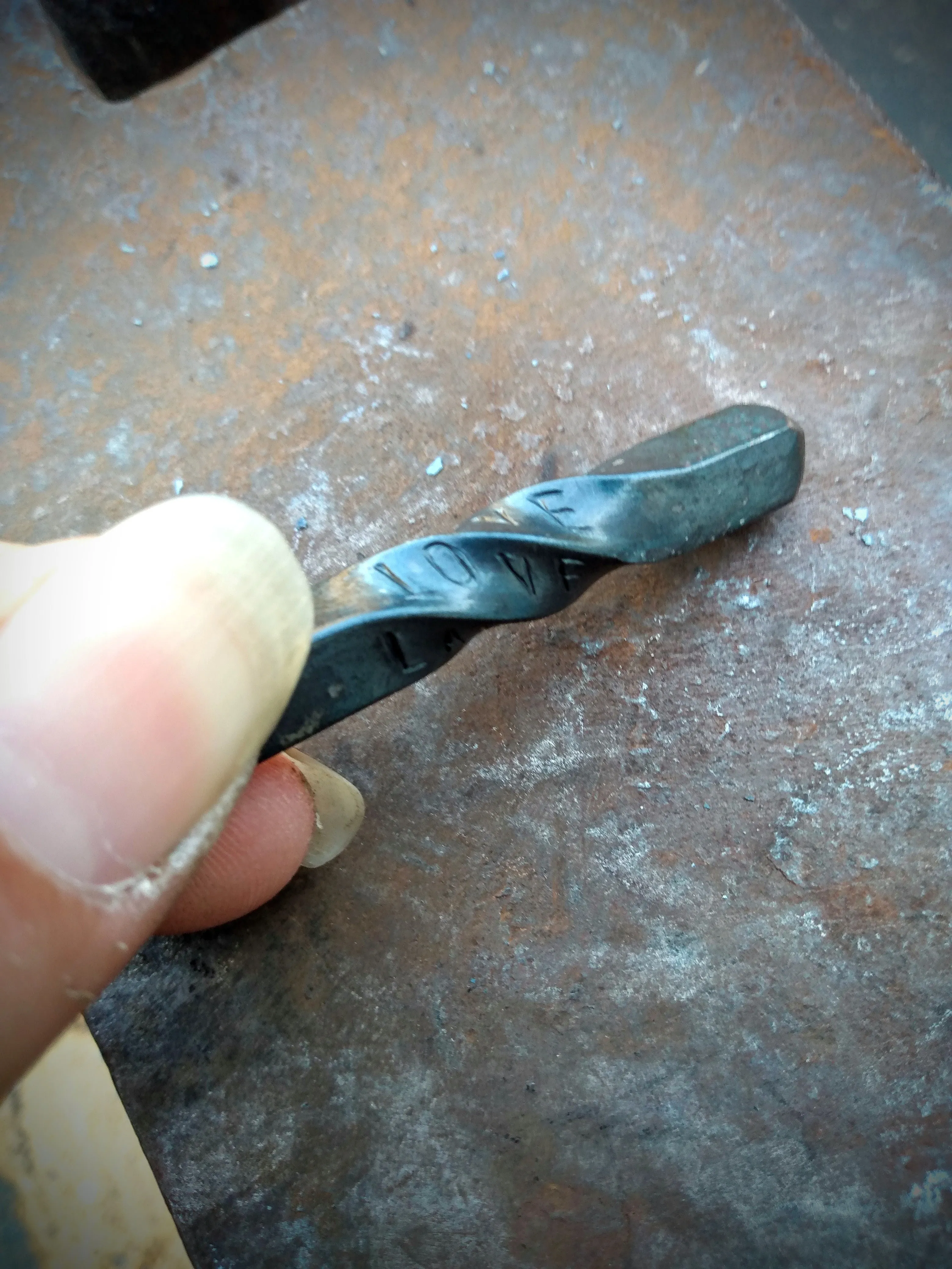 Forge Twisted Iron Keychain