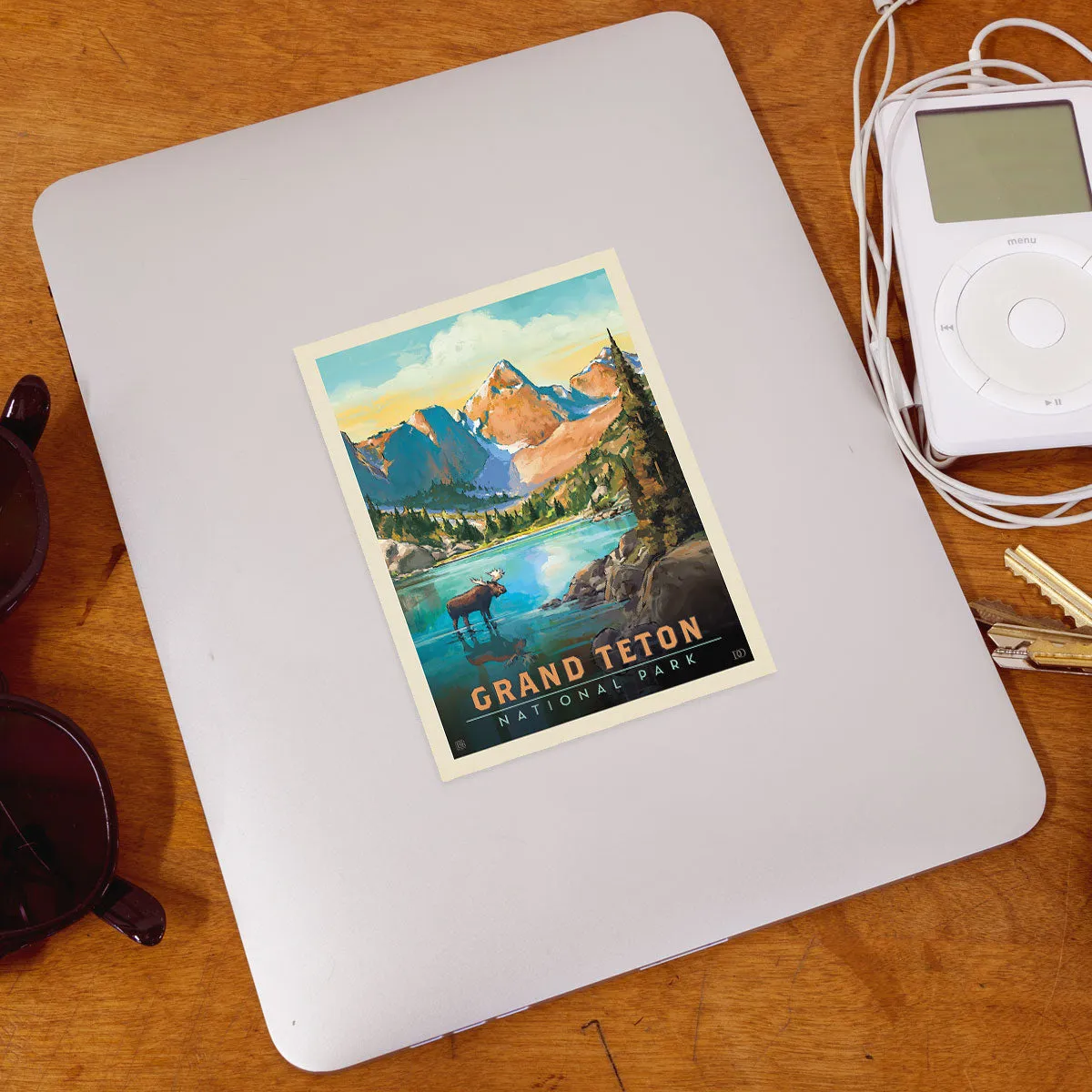 Grand Teton National Park Wyoming Lake Vinyl Sticker