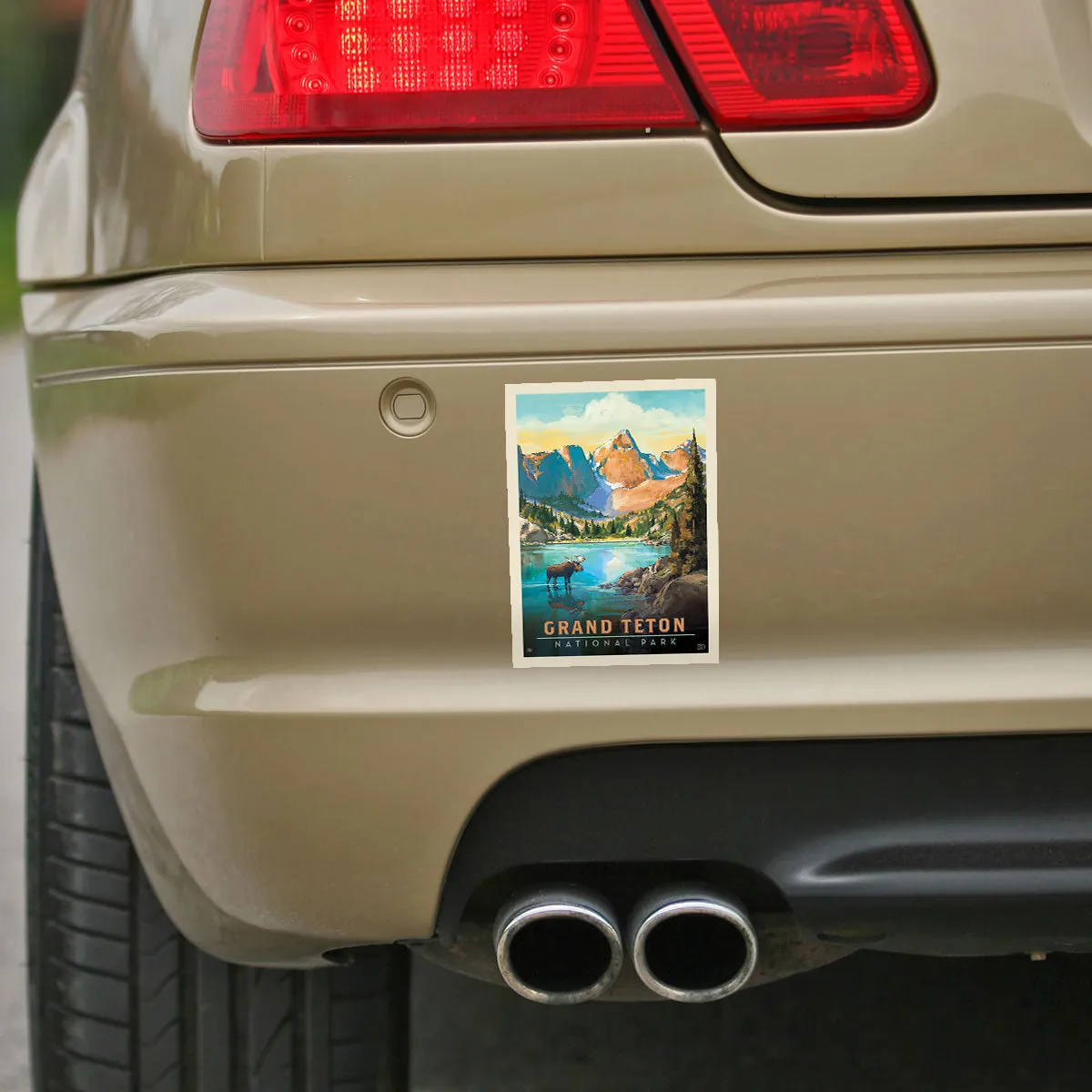 Grand Teton National Park Wyoming Lake Vinyl Sticker