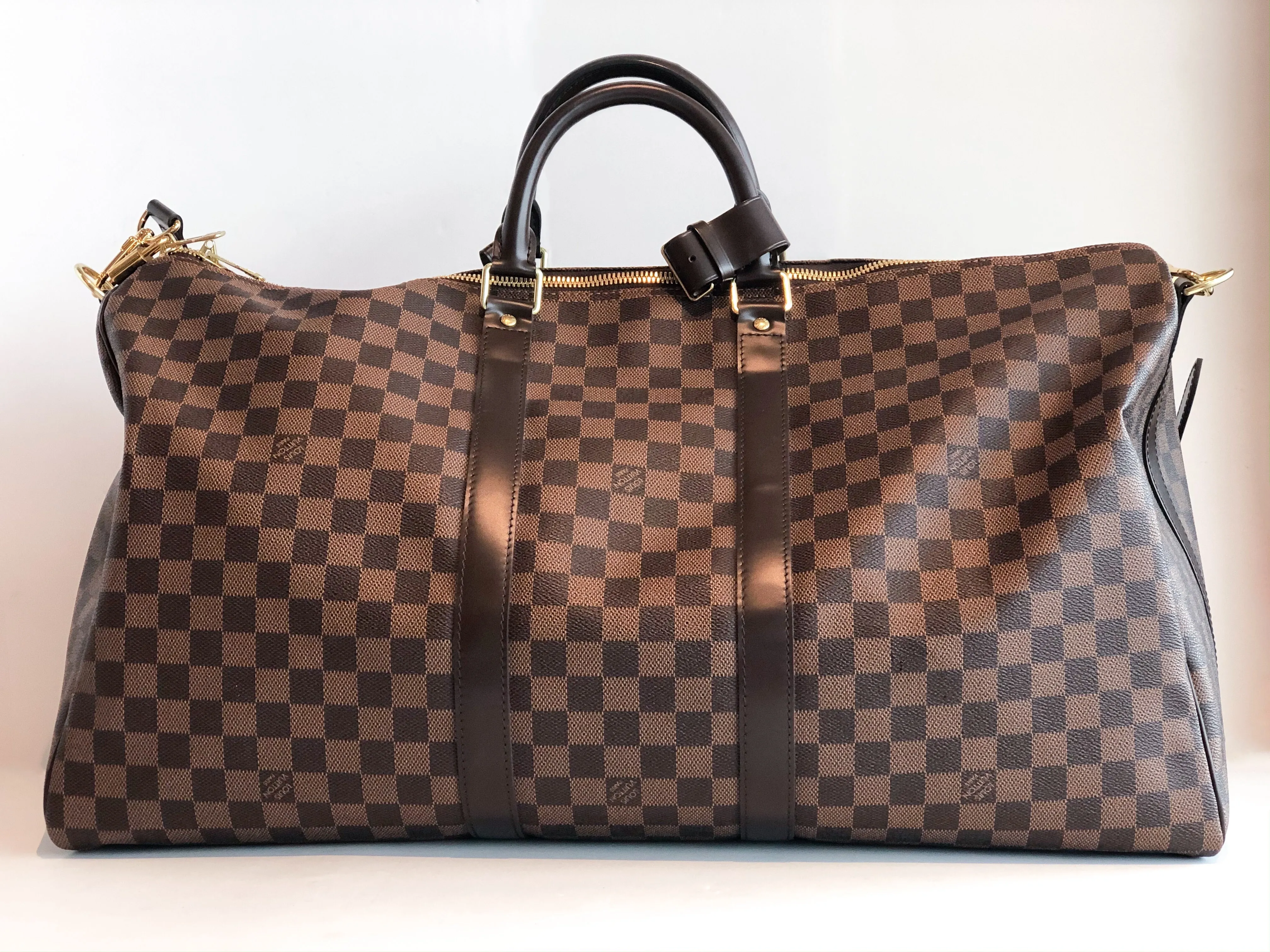 Louis Vuitton Bandouliere Damier 55 Keepall
