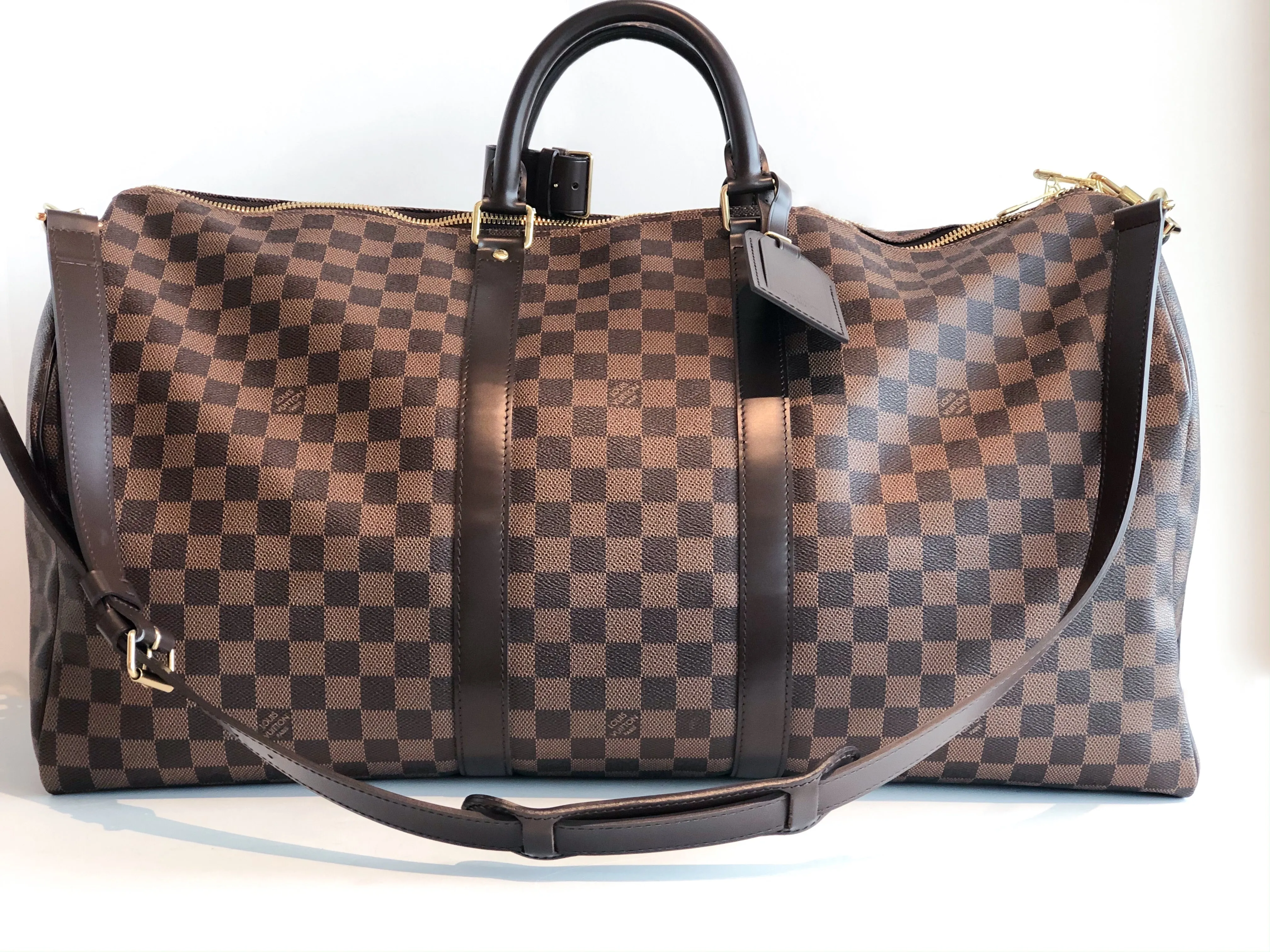 Louis Vuitton Bandouliere Damier 55 Keepall