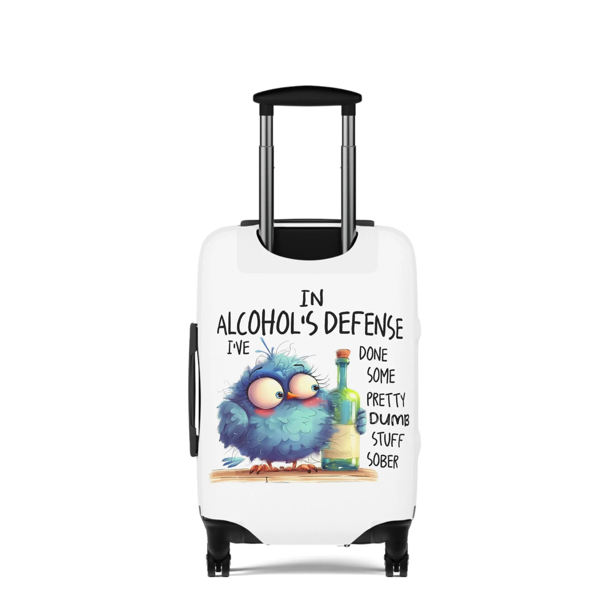 Luggage Cover, Bird, In Alcohol's Defense, awd-4007
