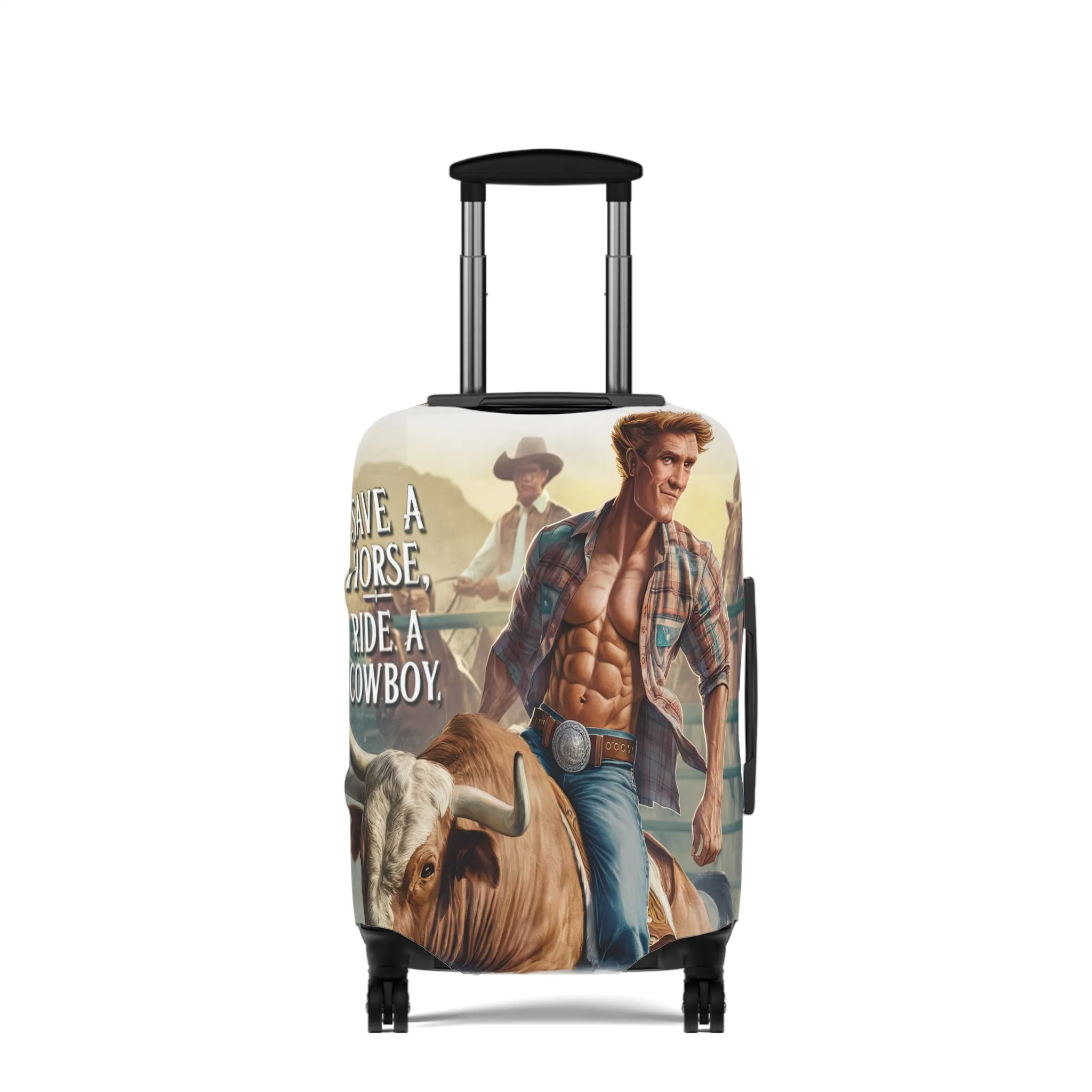 Luggage Cover, Country and Western, Save a  Horse Ride a Cowboy, awd-1681
