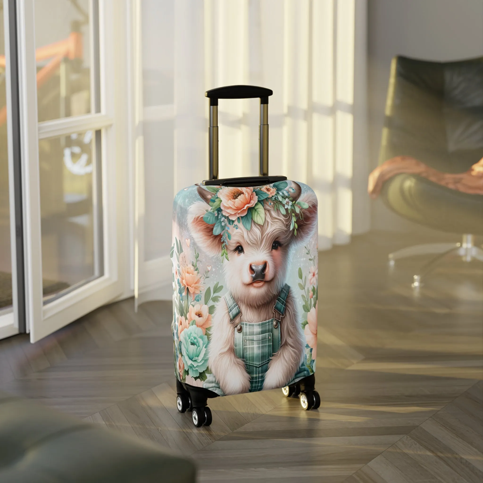 Luggage Cover, Highland Cow, awd-1158