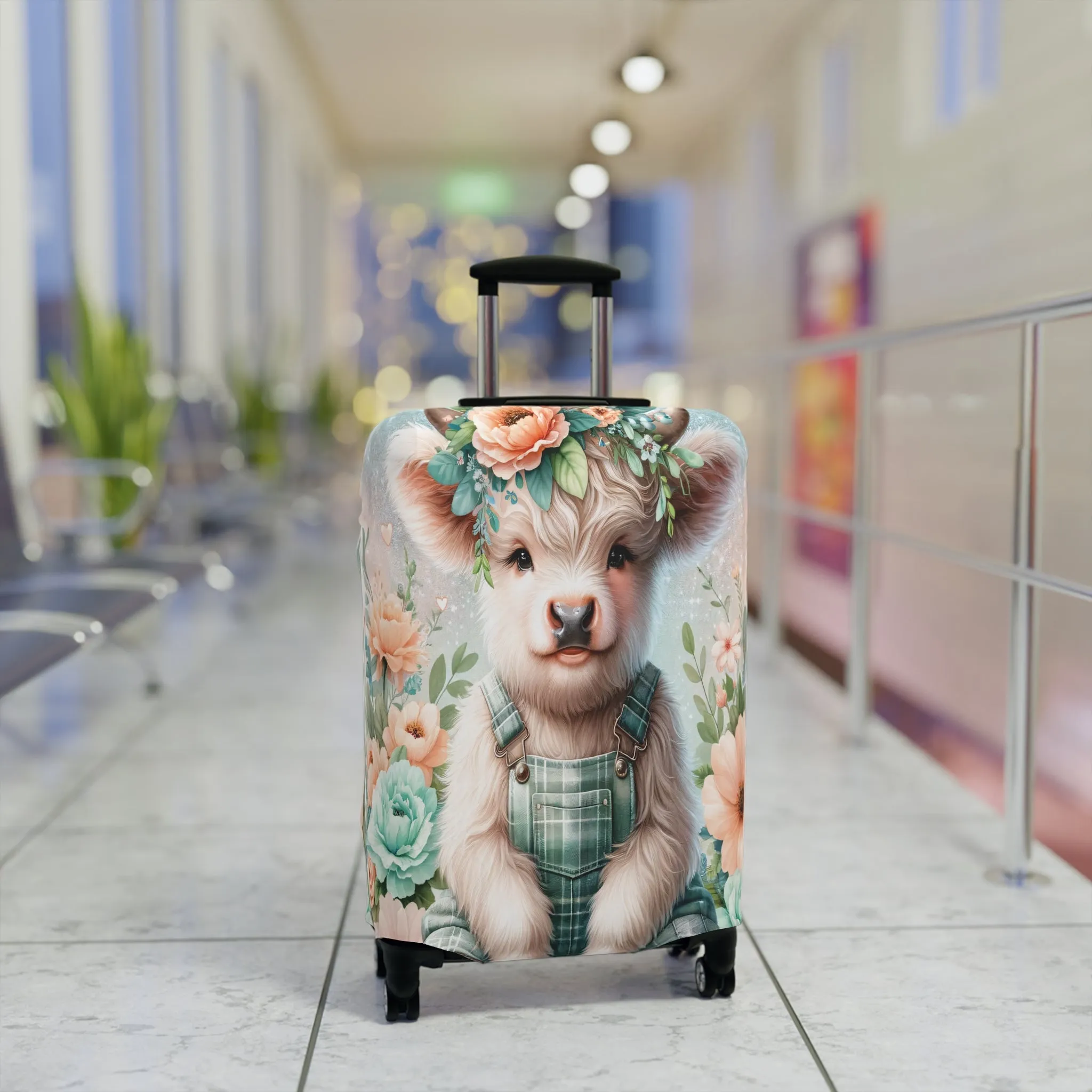 Luggage Cover, Highland Cow, awd-1158