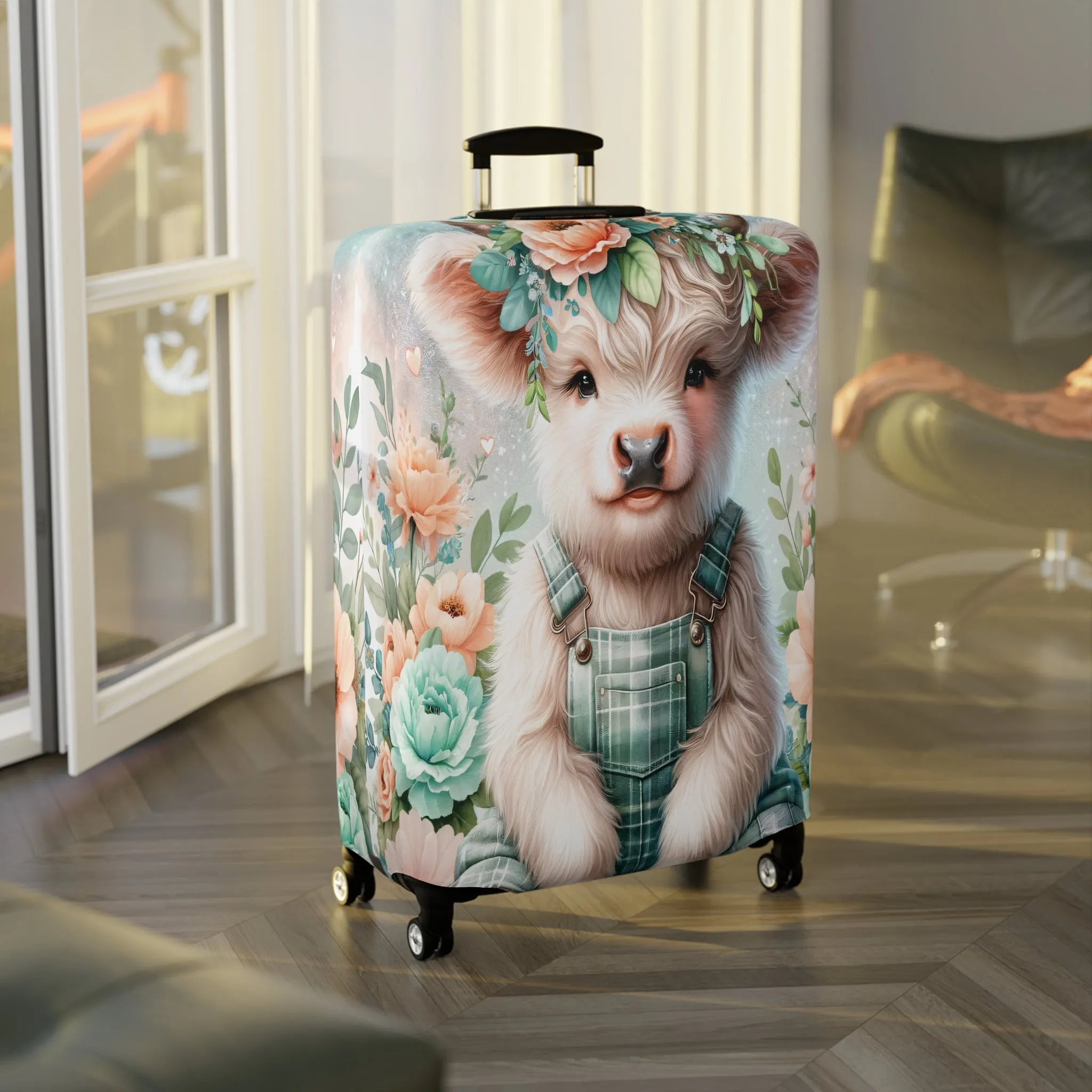 Luggage Cover, Highland Cow, awd-1158