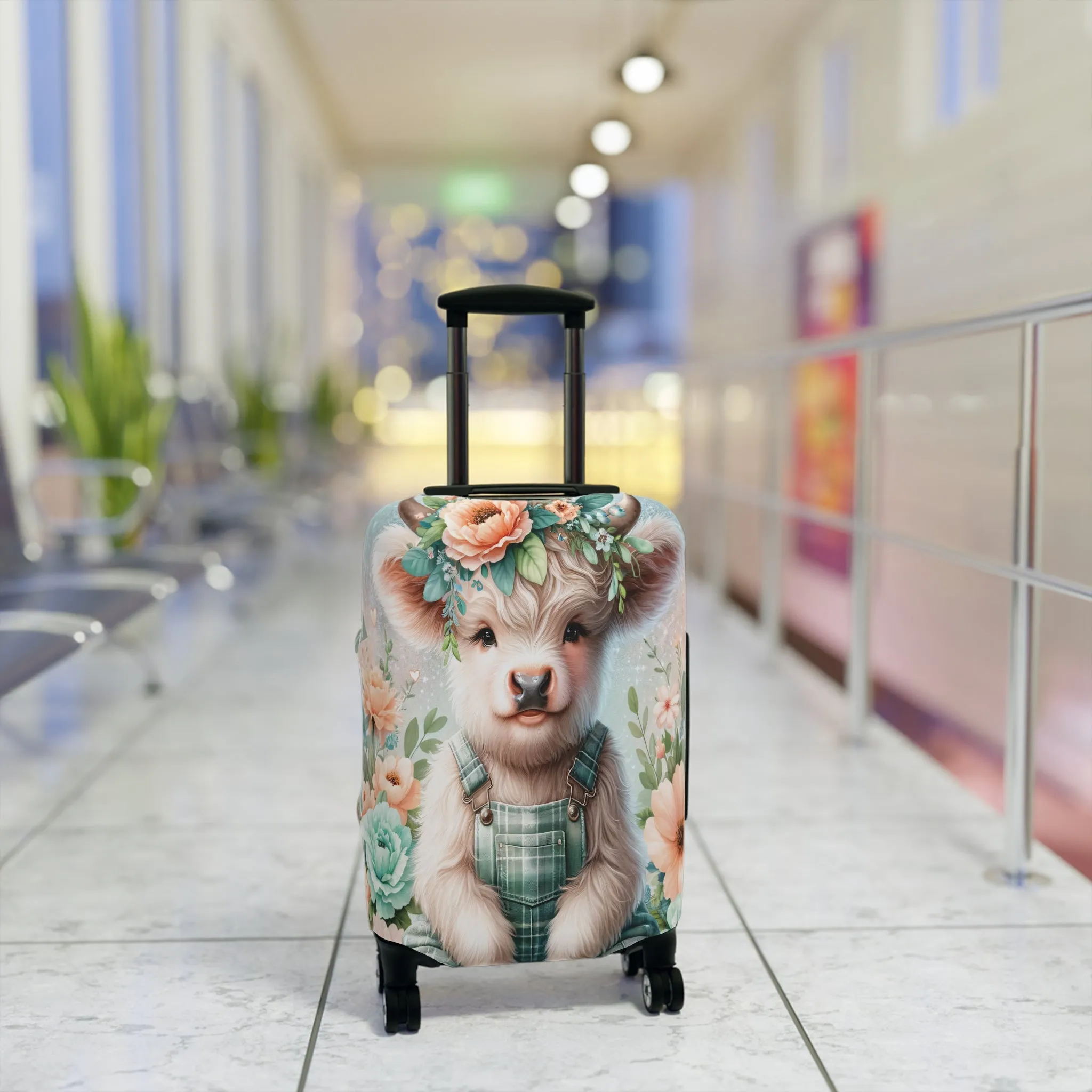 Luggage Cover, Highland Cow, awd-1158