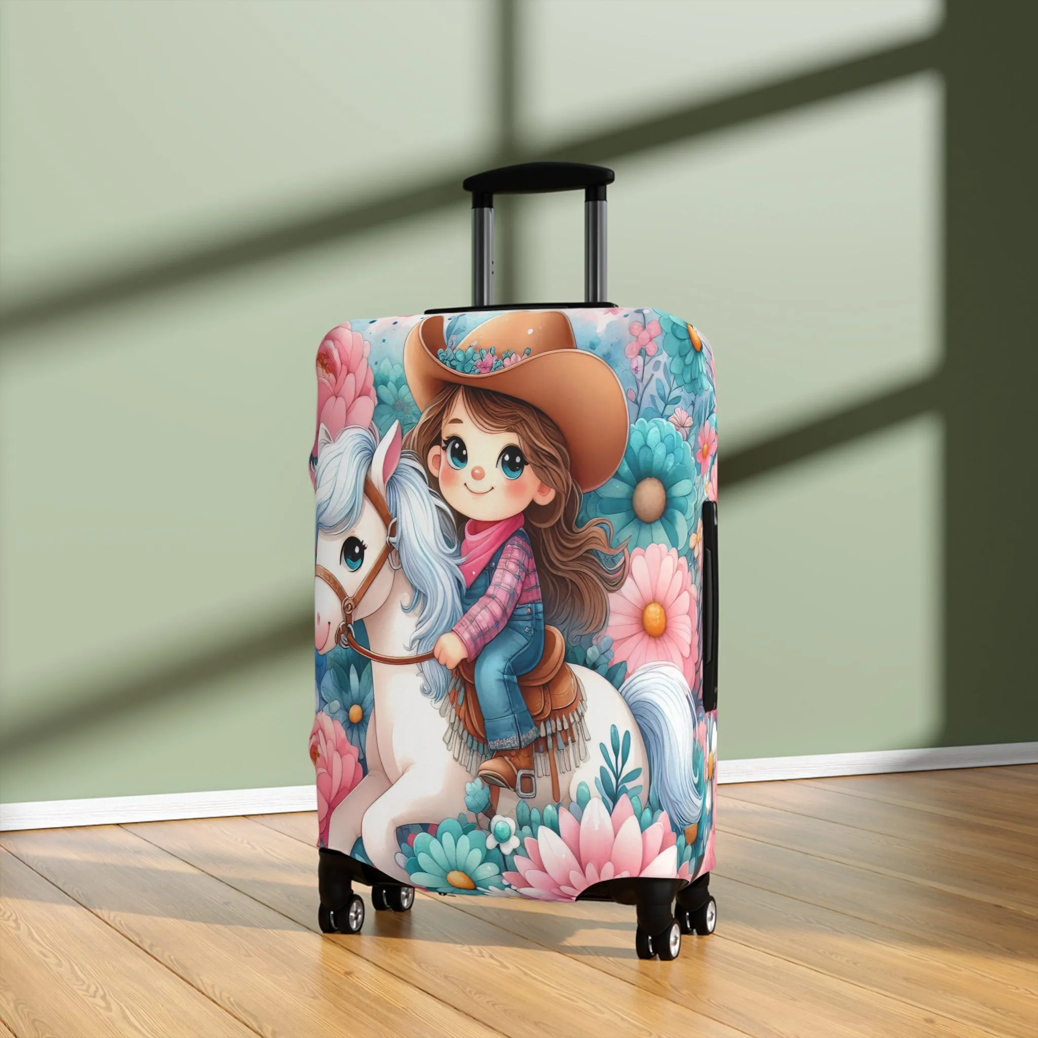 Luggage Cover, Just a Girl who Loves Horses, awd-3072