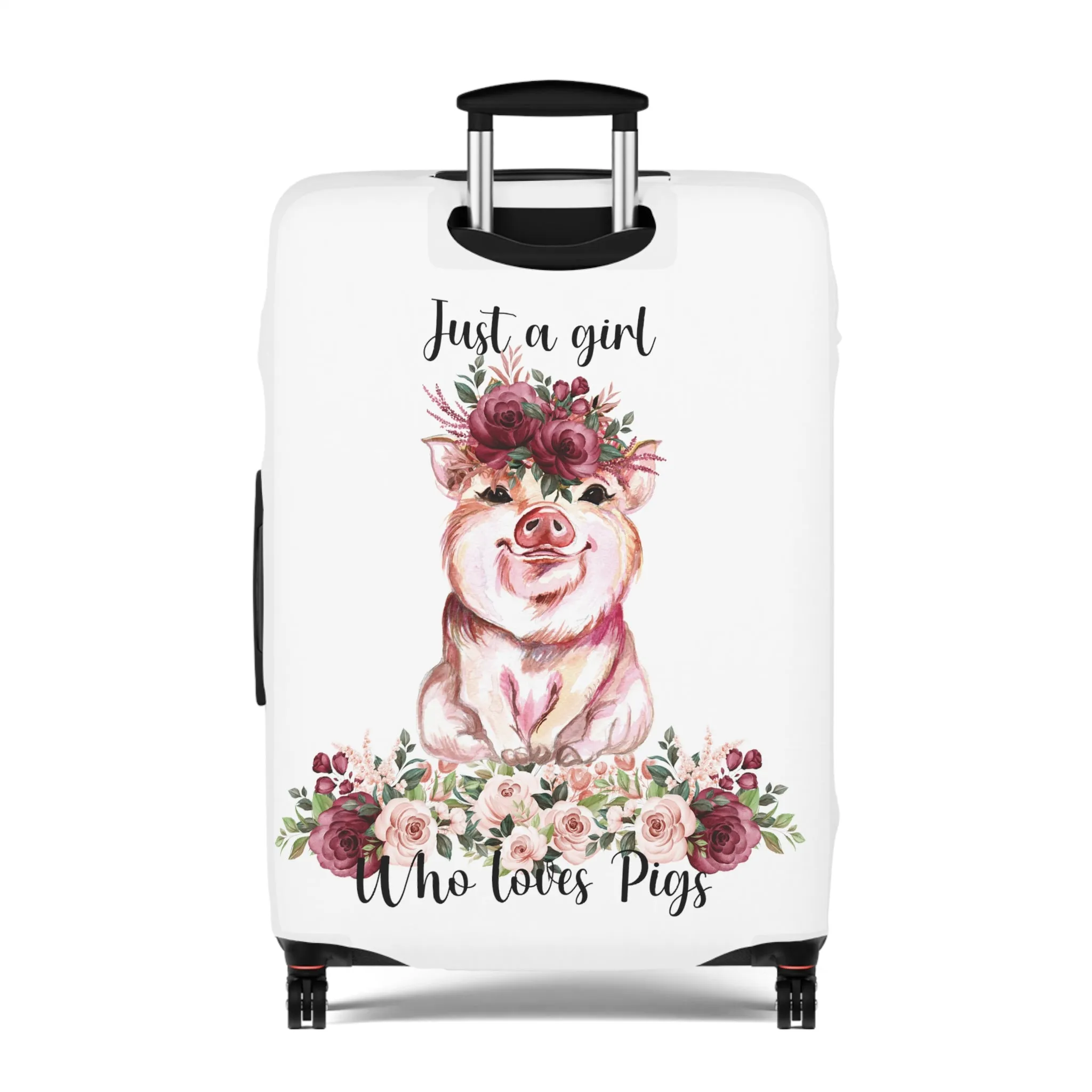 Luggage Cover, Just a girl who loves Pigs, awd-1360