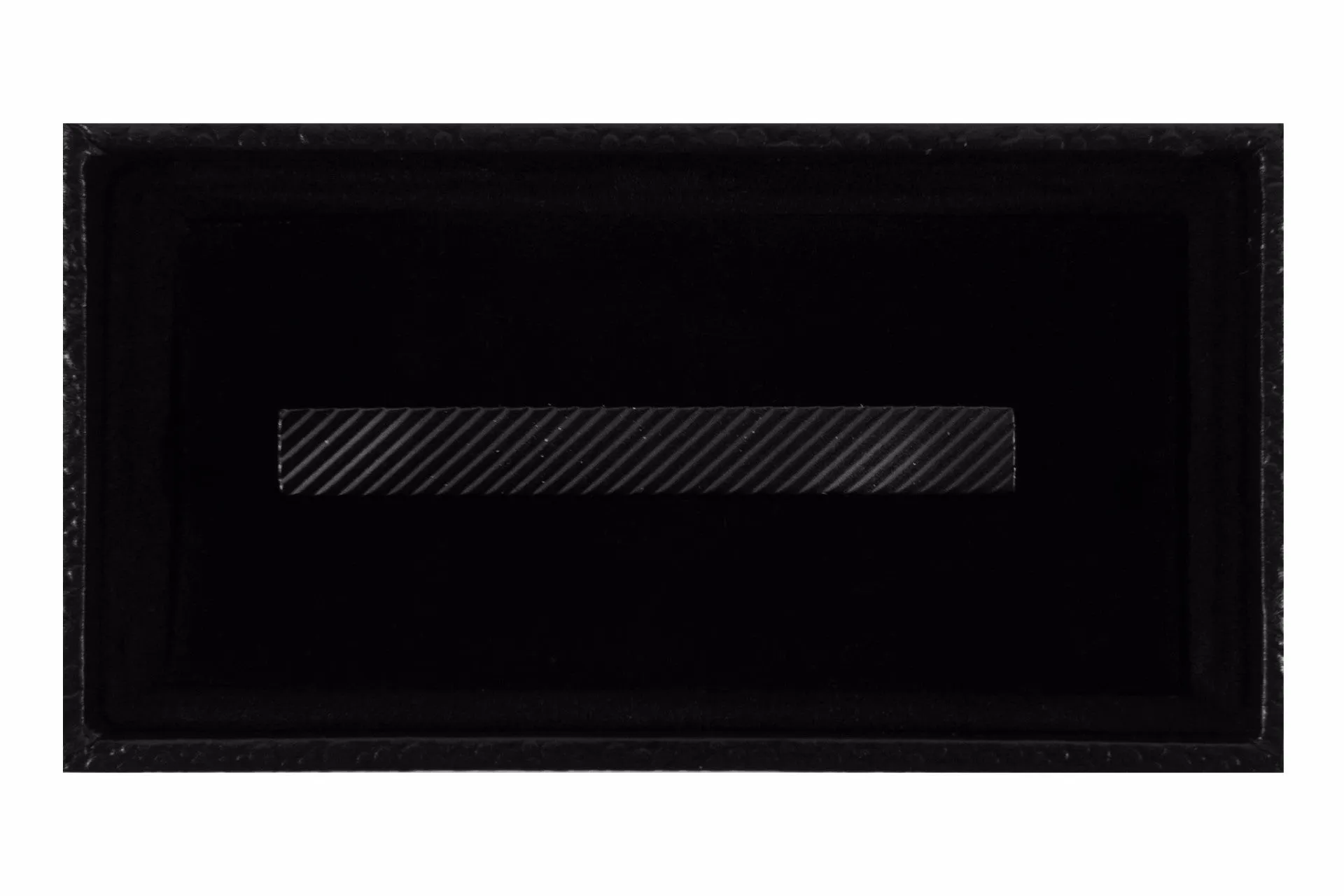 Matte Gun Metal Black Lines Tie Clip
