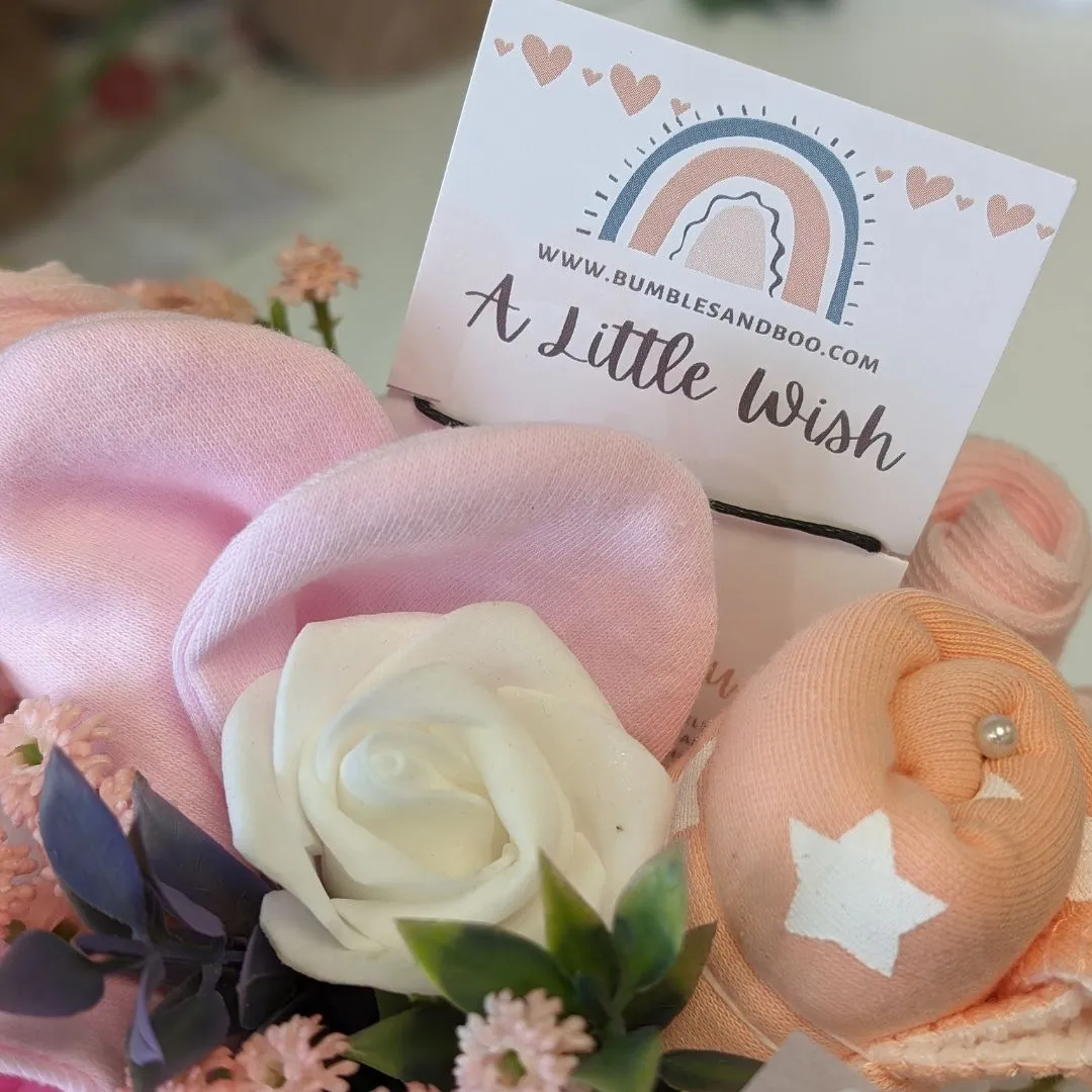 New Mum Gifts - Baby Sock & Mitten Bouquet