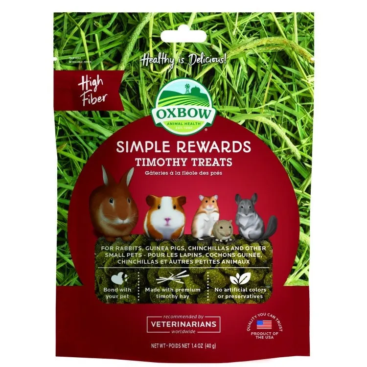 Oxbow Simple Rewards Timothy Treats 40g