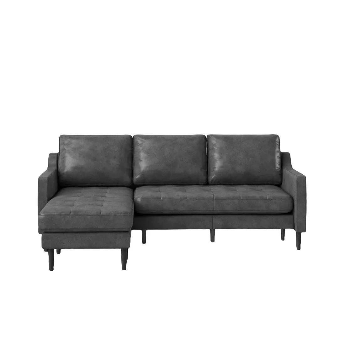 Pacific 4 Seater Leather L Shape Sofa for Living Room