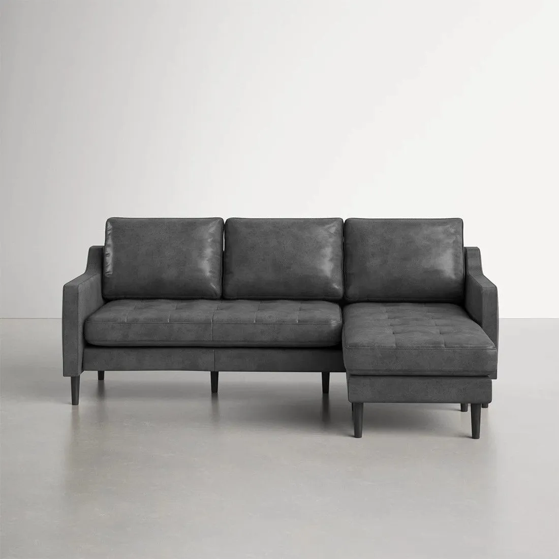 Pacific 4 Seater Leather L Shape Sofa for Living Room