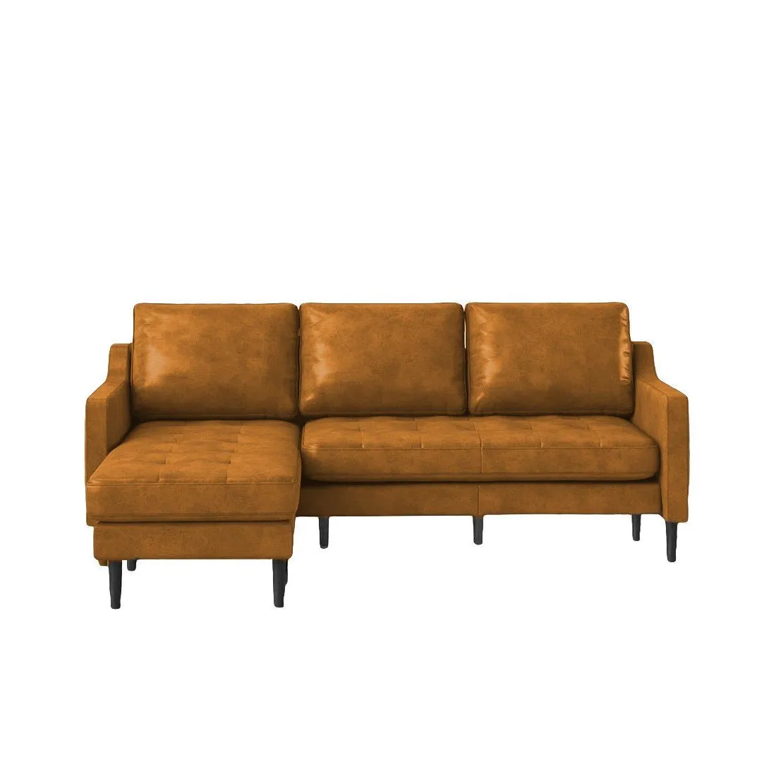 Pacific 4 Seater Leather L Shape Sofa for Living Room