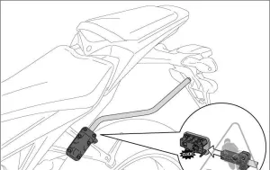 *PANNIER MOUNTS SW MOTECH GSF650 GSF1250