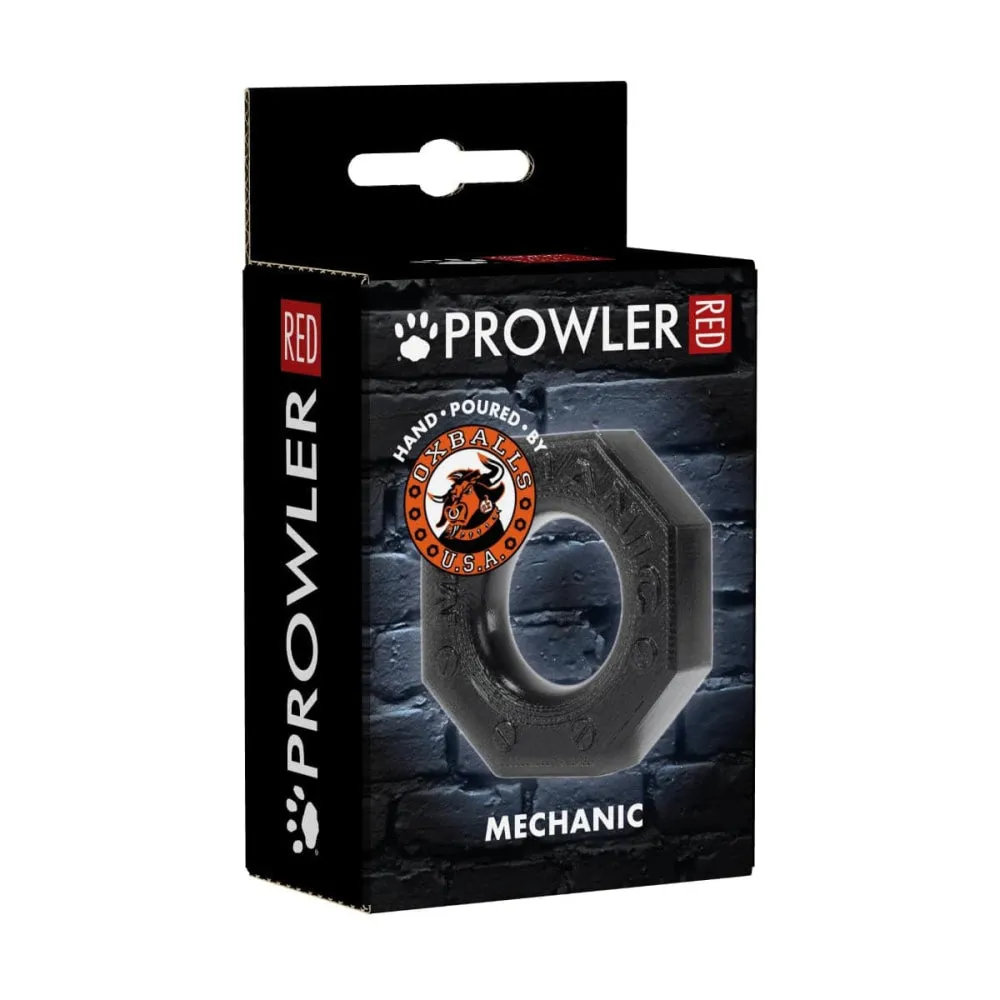 Prowler RED By Oxballs Mechanic Cock Ring Black