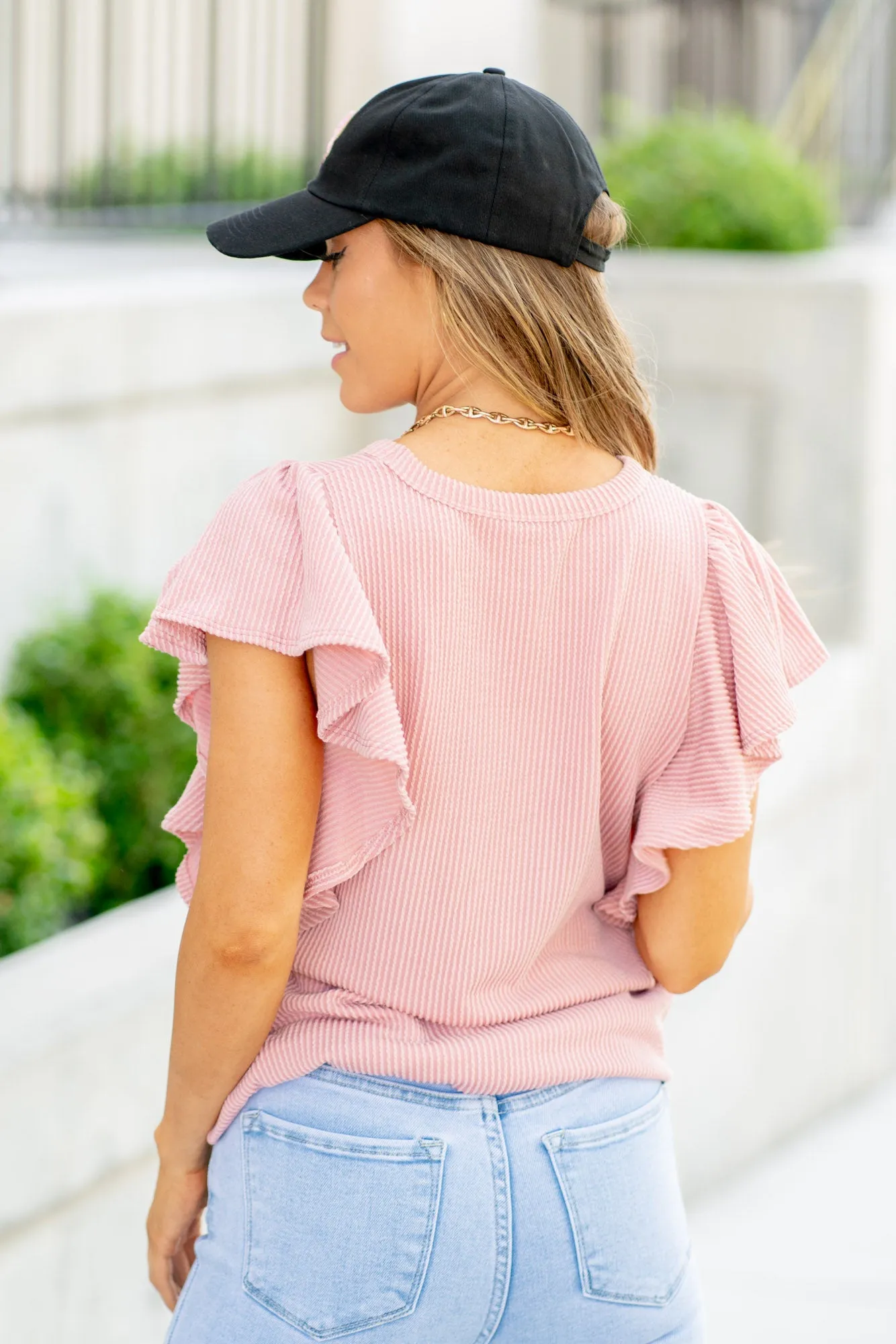 Ribbon Bow Chenille Patch Baseball Cap