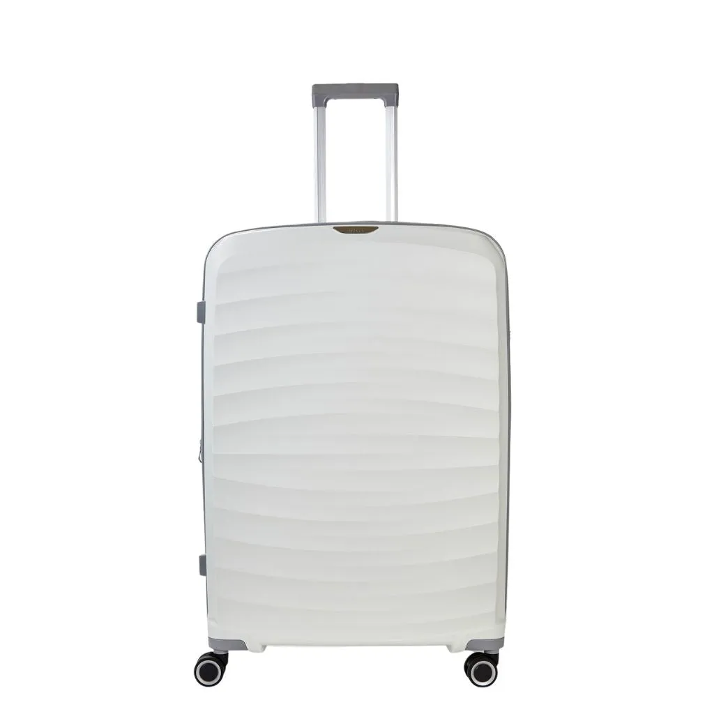 Rock Sunwave 79cm Large Expander Hardsided Luggage - White