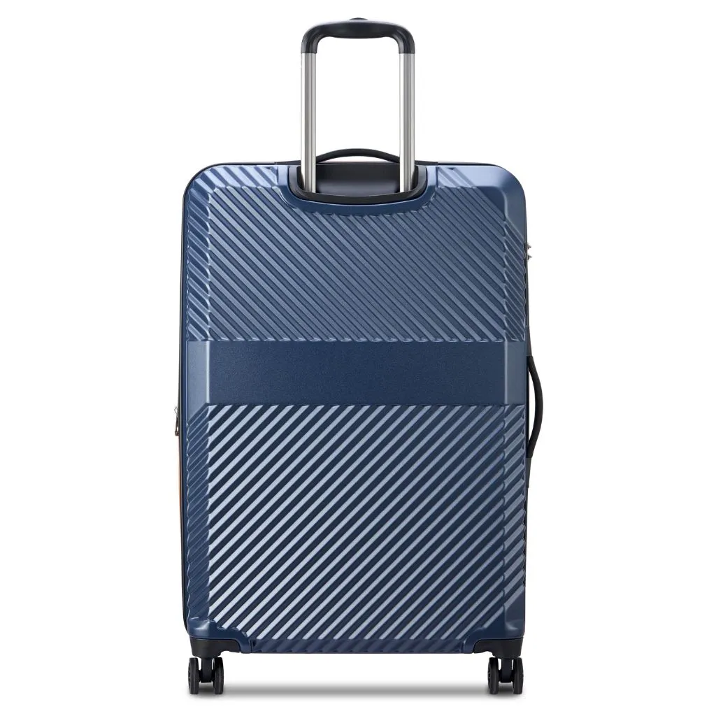 Large Blue Securitech By Delsey Patrol 75.5cm Hardsided Expandable Luggage