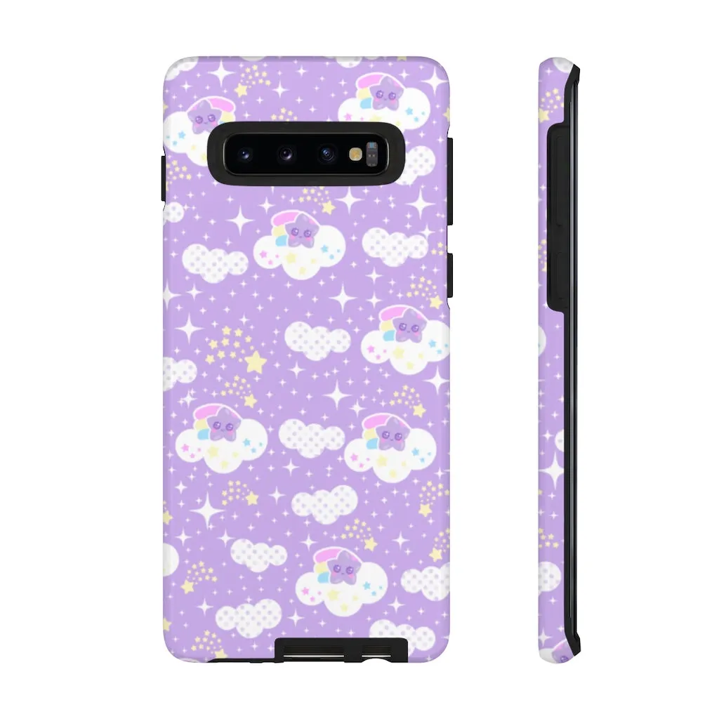 Shooting Star Clouds Purple Tough Phone Case
