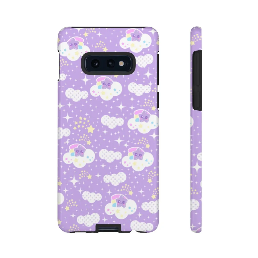 Shooting Star Clouds Purple Tough Phone Case