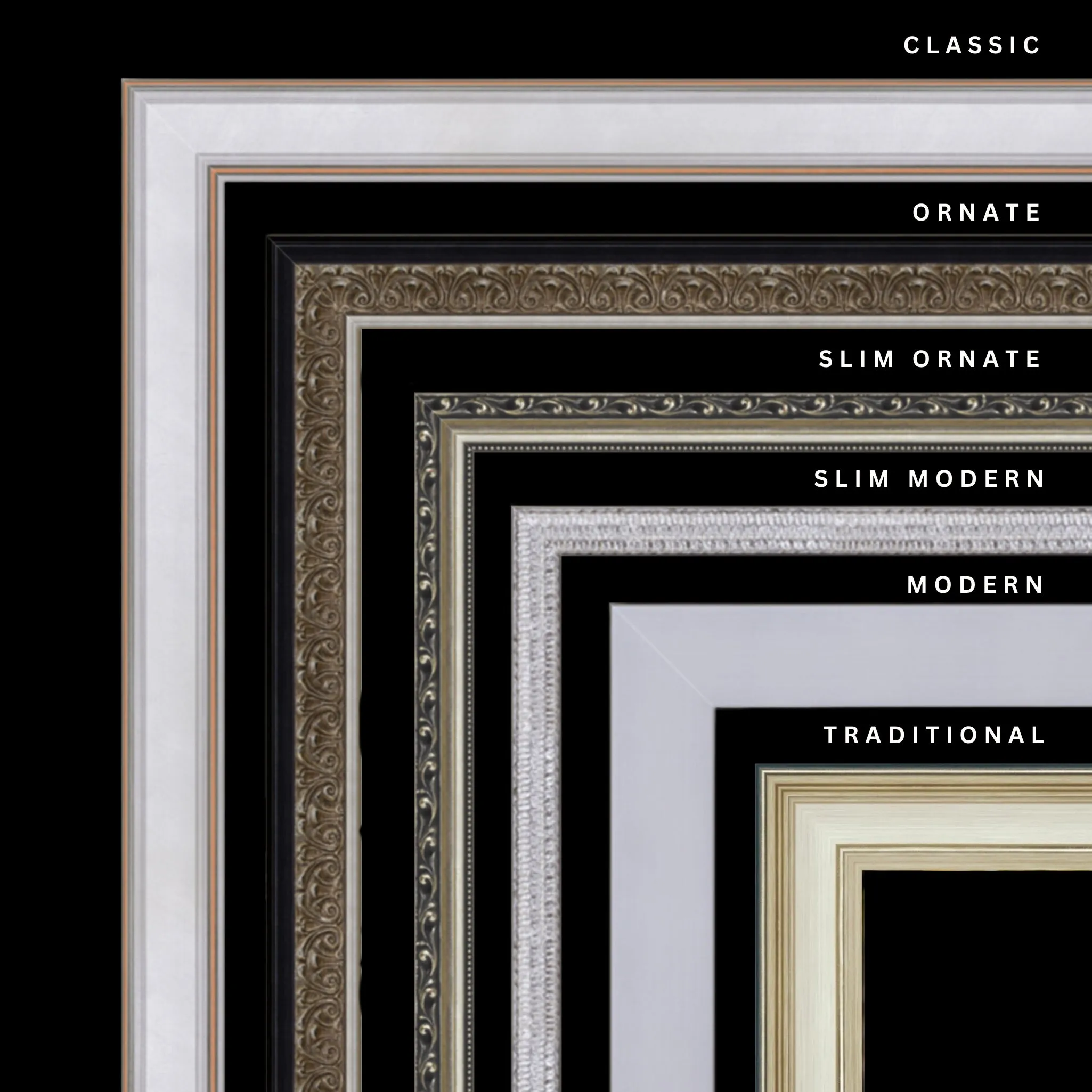 Silver 26x21 Picture Frame Ornate Traditional Classic Antique