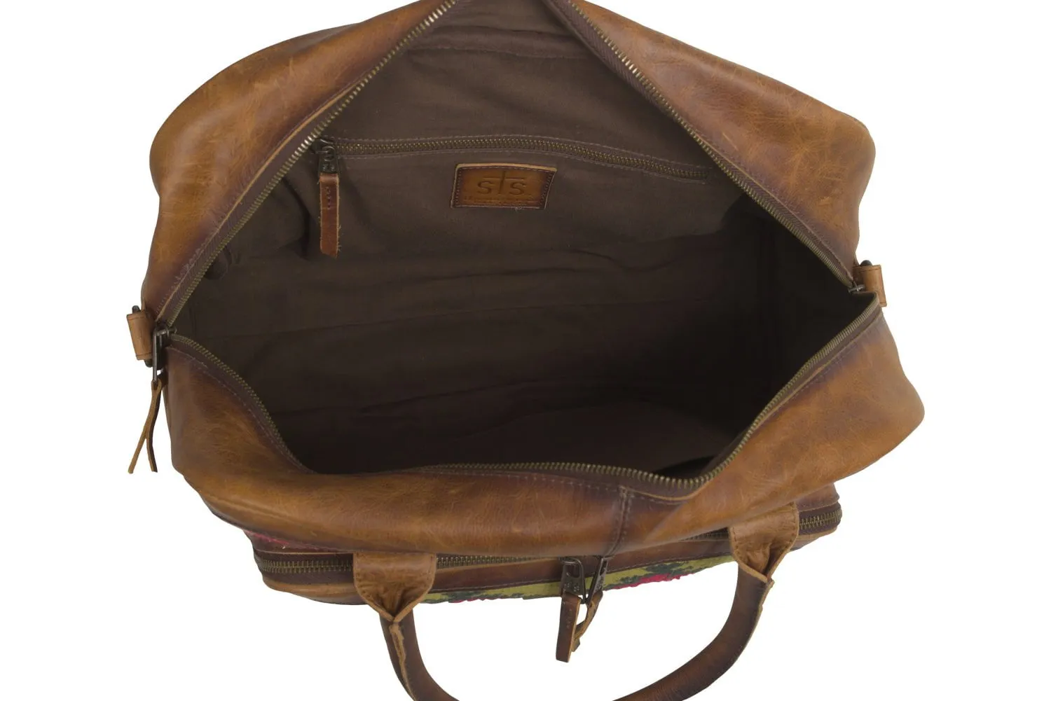 STS Ranchwear Womens Baja Dreams Zoey Multi-Color Leather Carry-On Bag