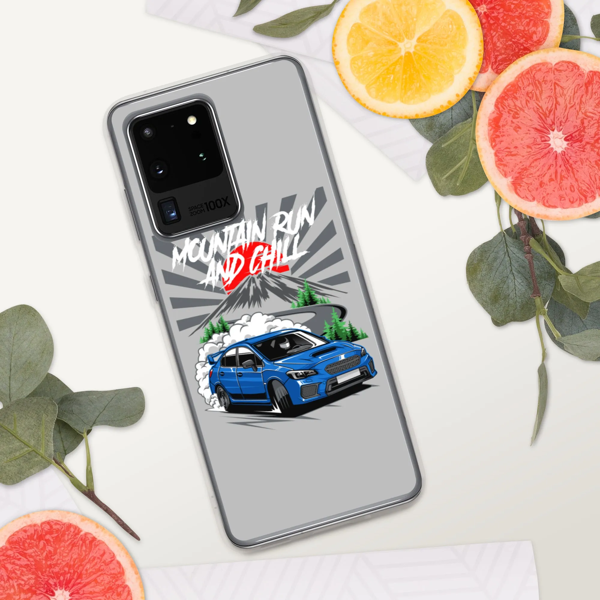 Subaru Mountain Run And Chill Car Culture Samsung Phone Case
