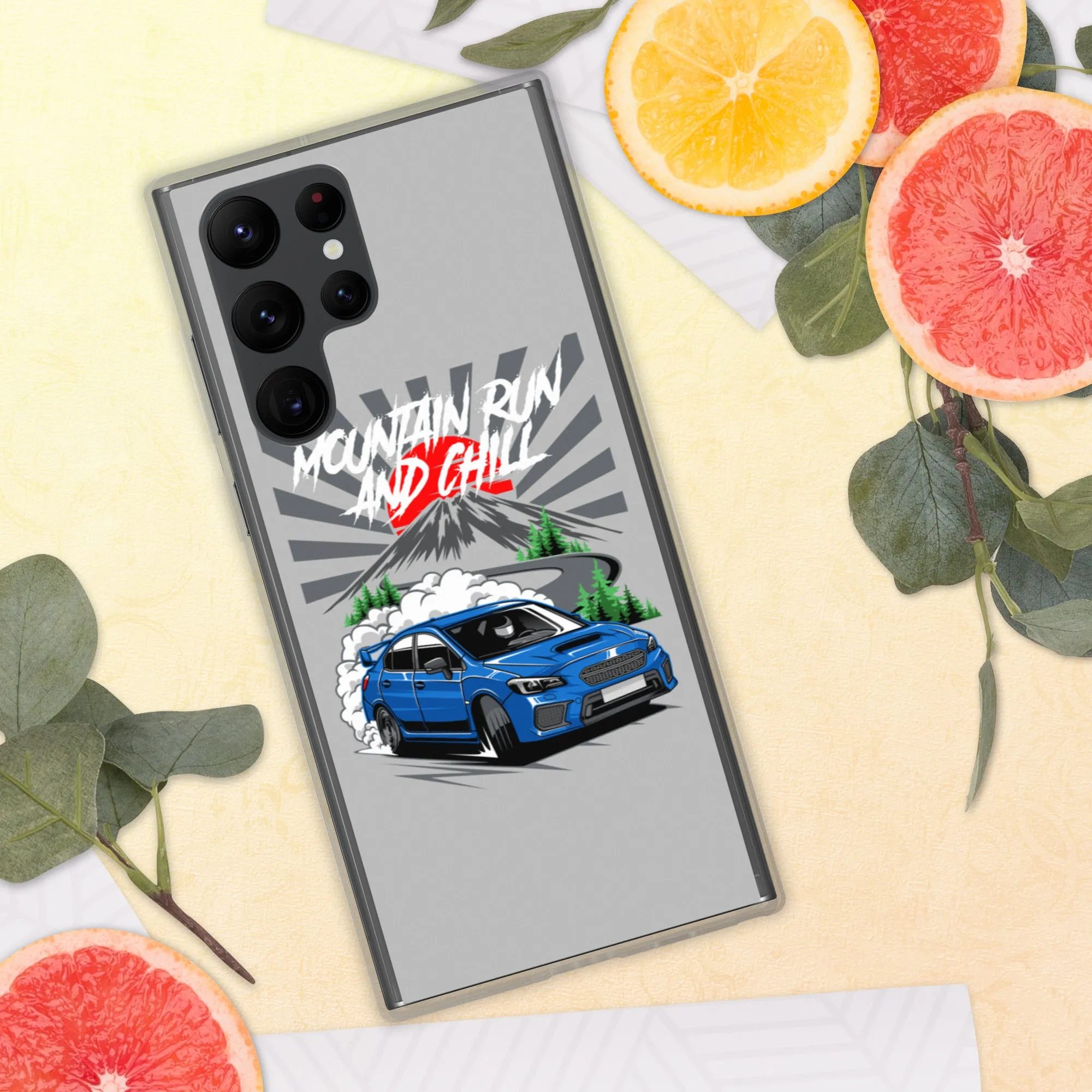Subaru Mountain Run And Chill Car Culture Samsung Phone Case