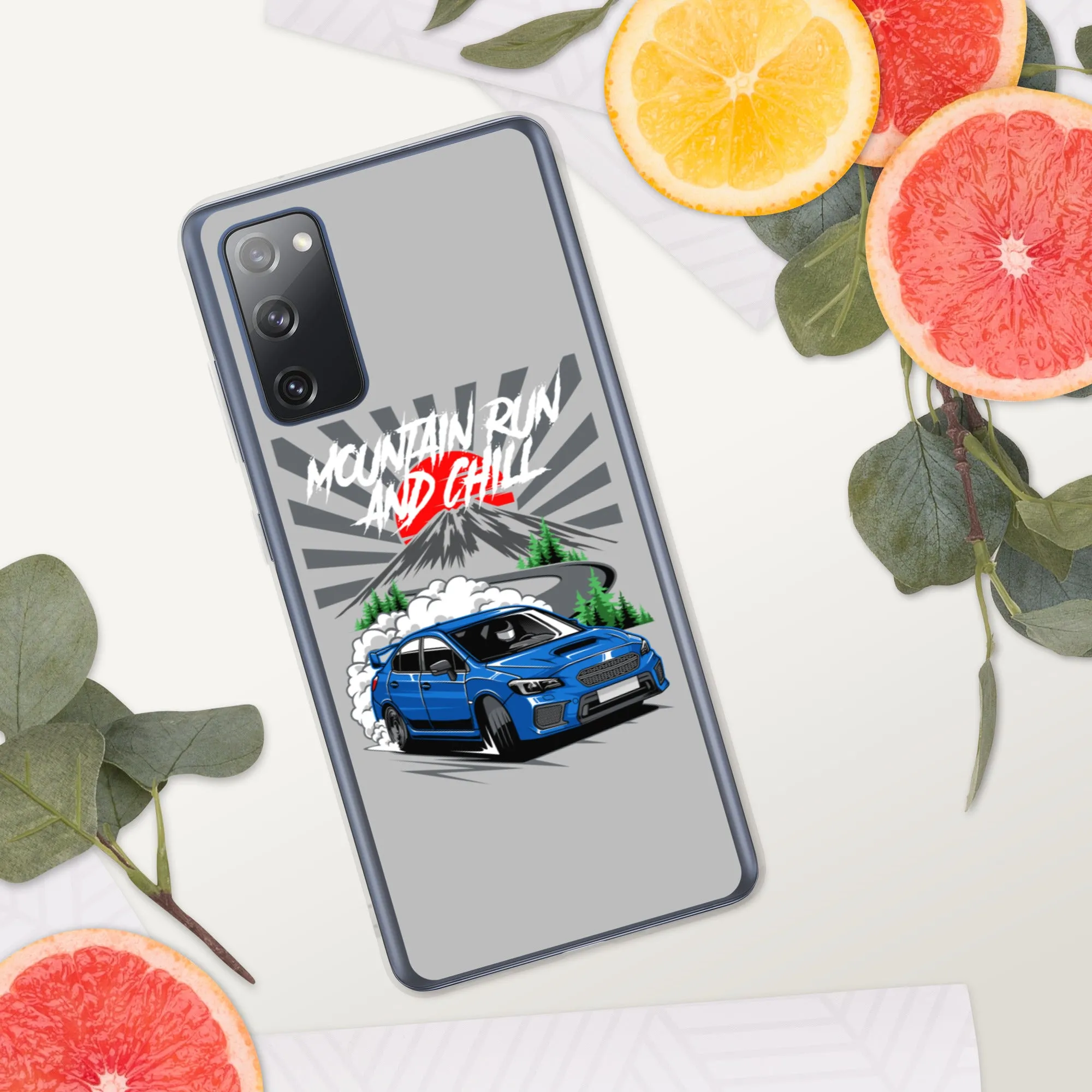 Subaru Mountain Run And Chill Car Culture Samsung Phone Case