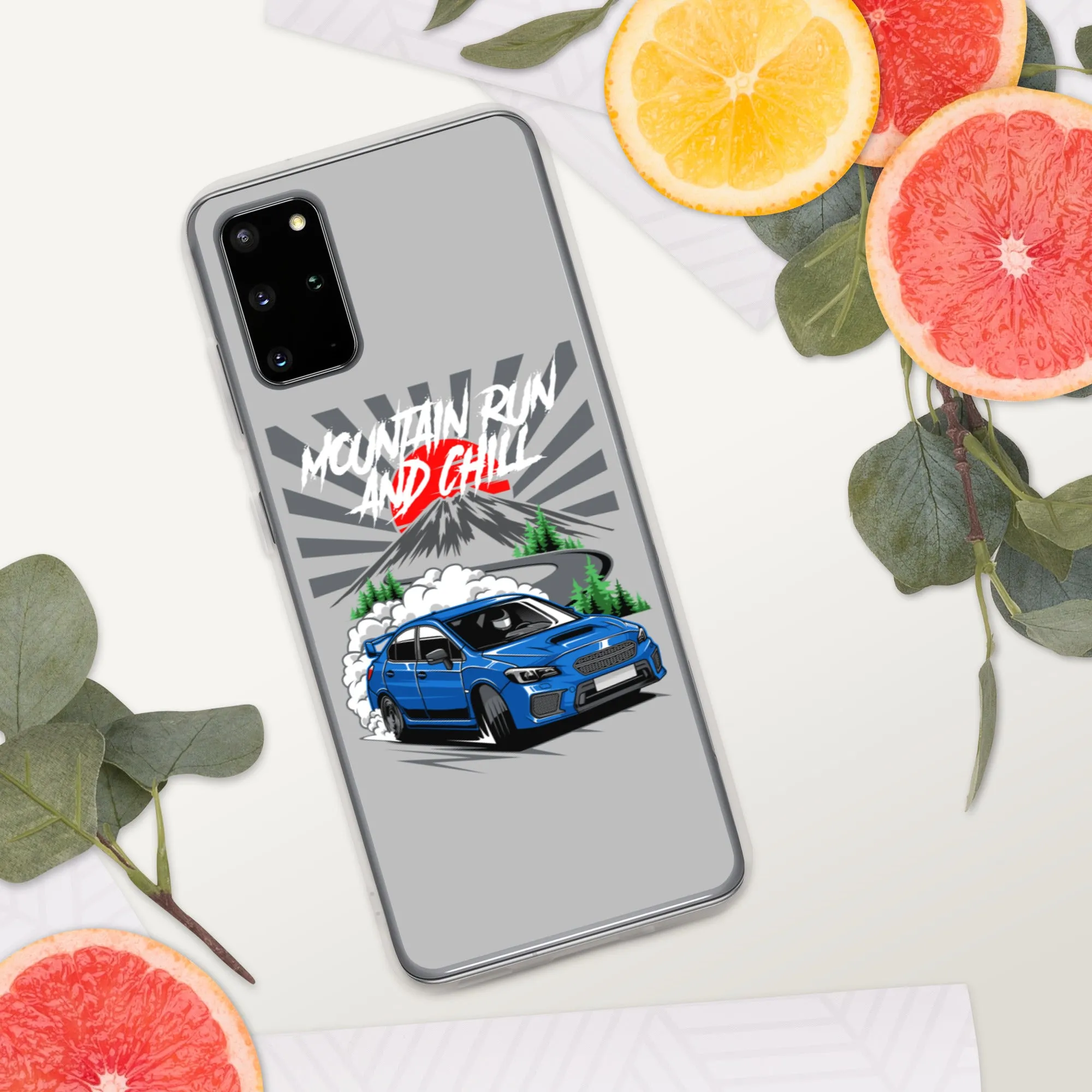 Subaru Mountain Run And Chill Car Culture Samsung Phone Case