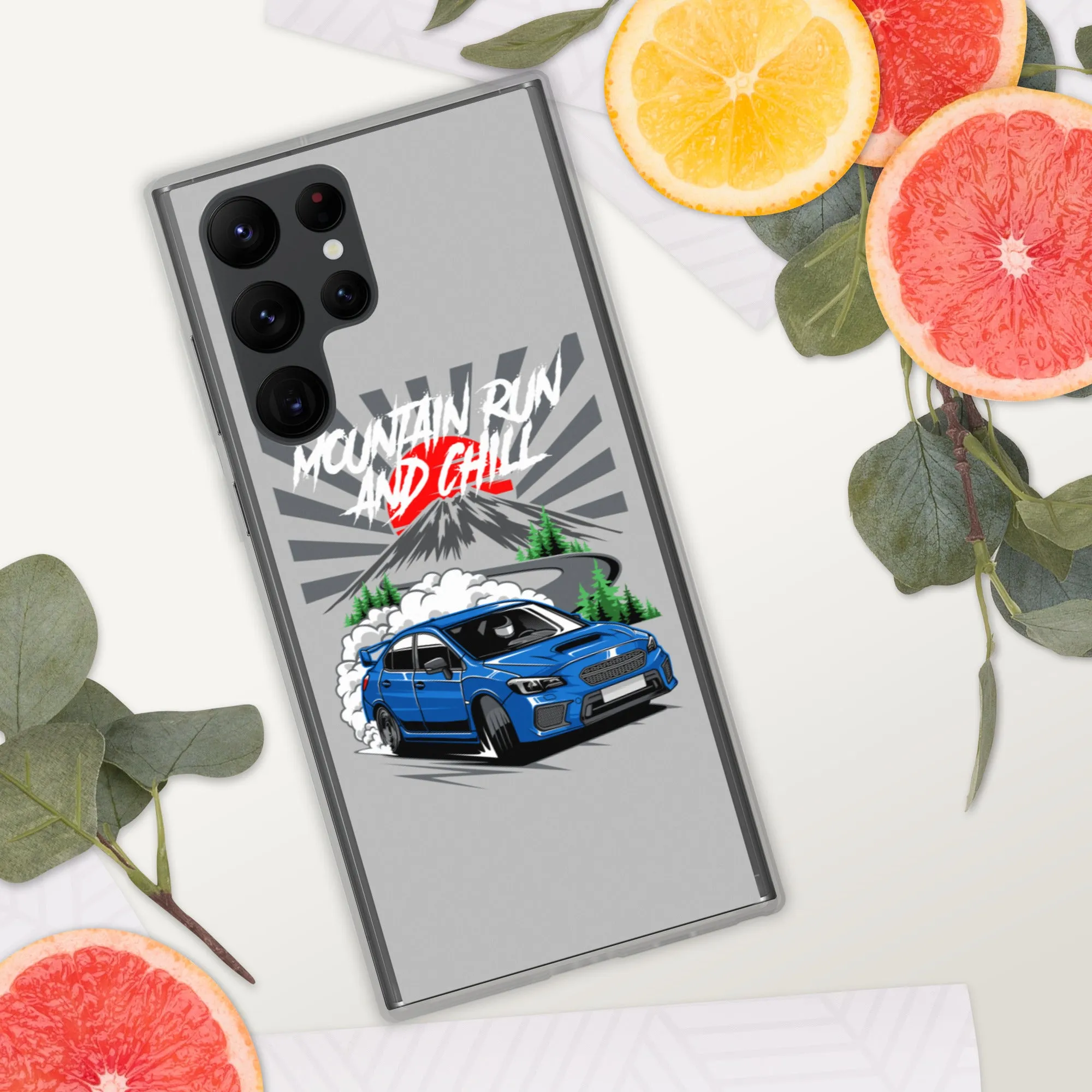 Subaru Mountain Run And Chill Car Culture Samsung Phone Case