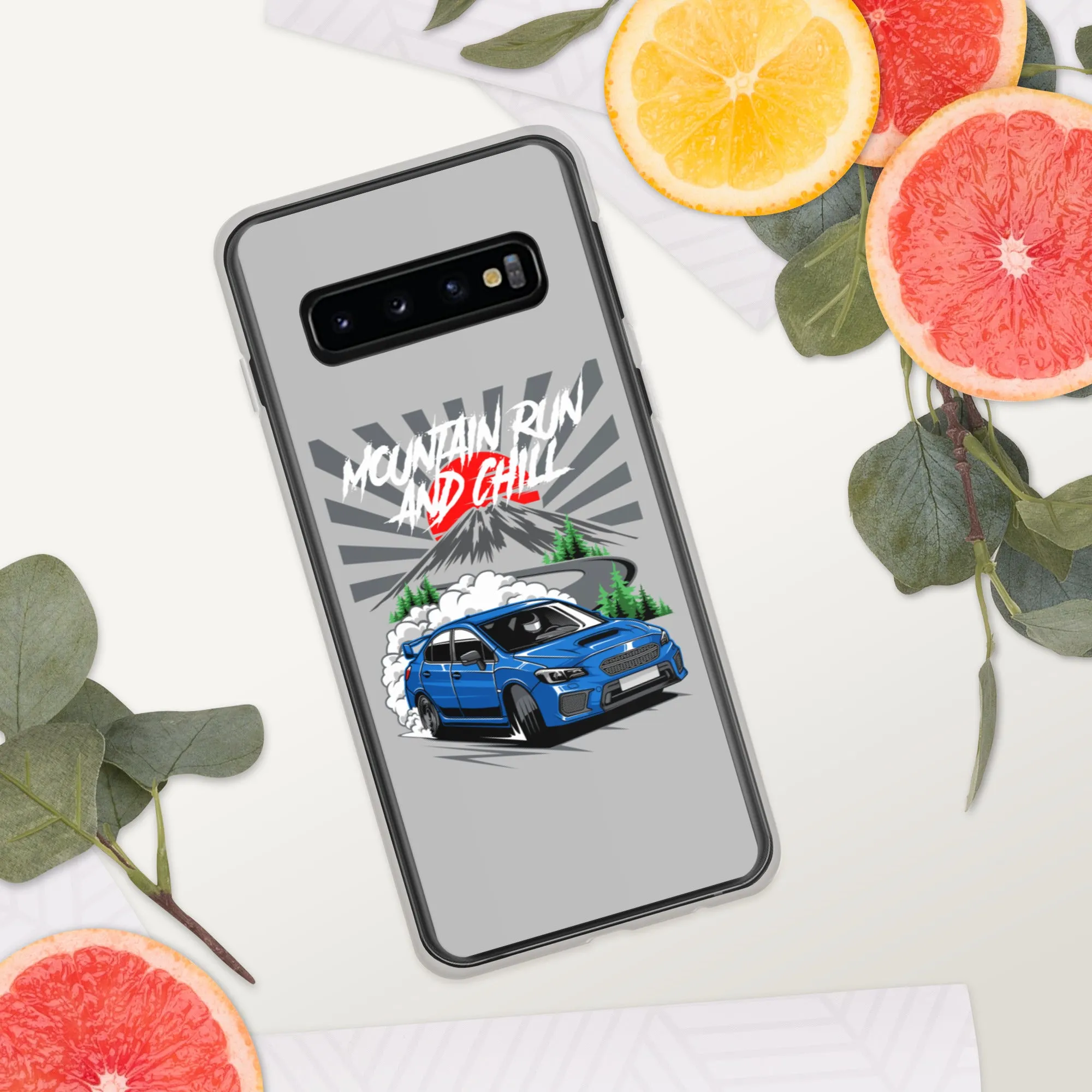 Subaru Mountain Run And Chill Car Culture Samsung Phone Case
