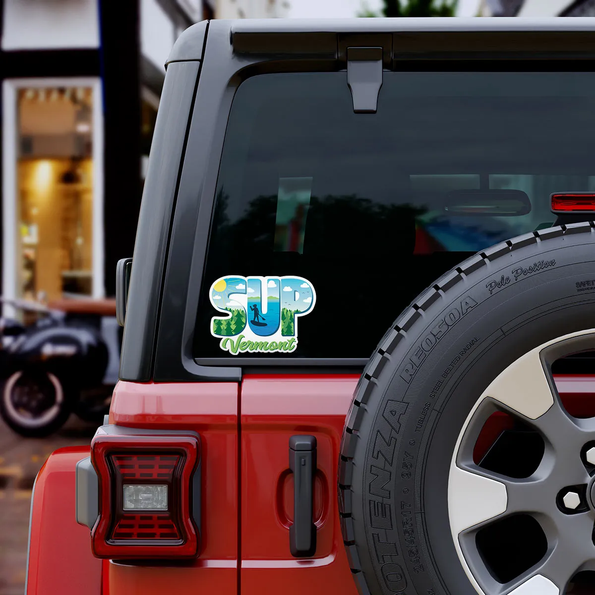 SUP Vermont Die Cut Vinyl Sticker Stand Up Paddleboard